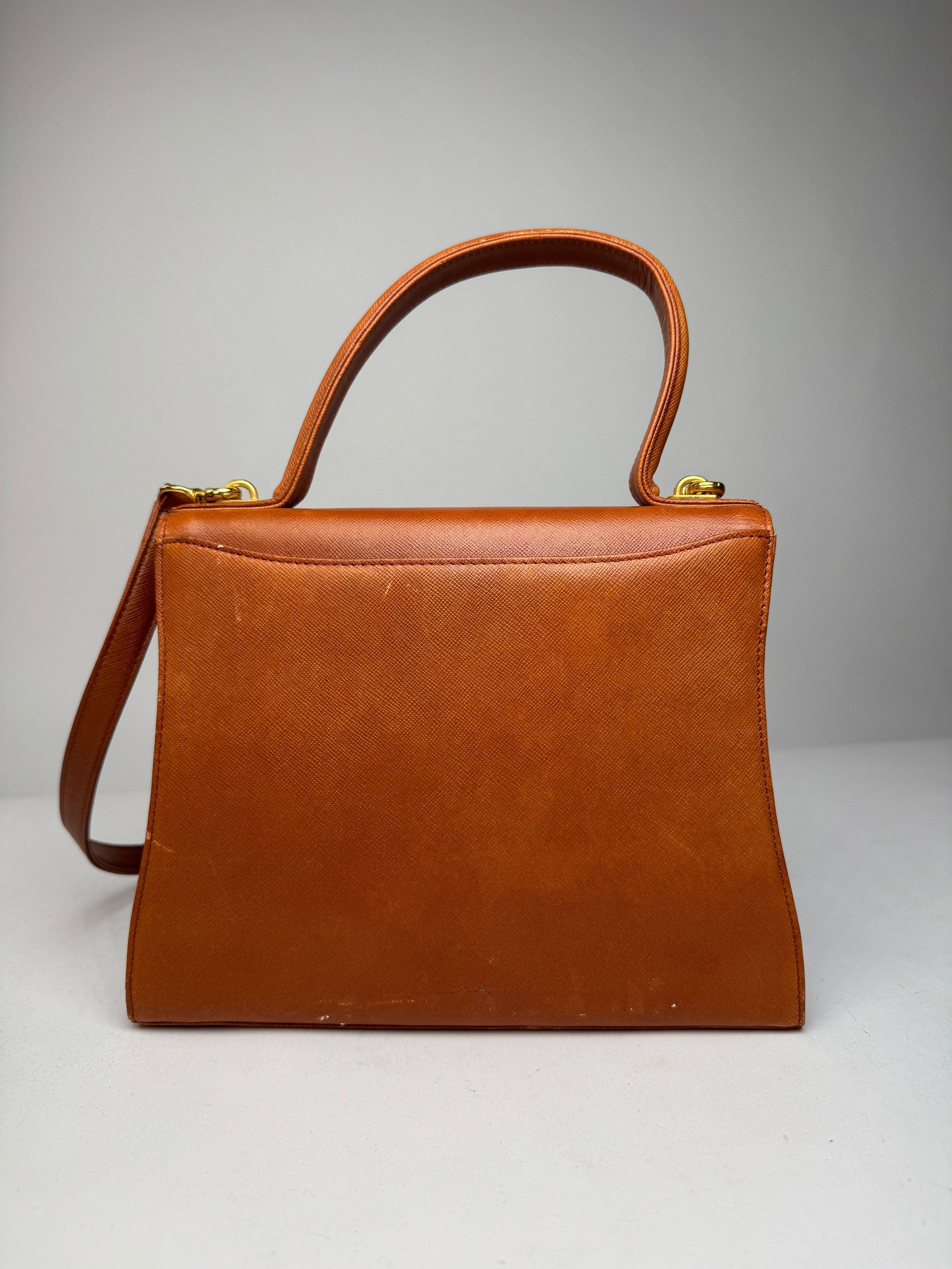 Givenchy Vintage 2Way Leather Handbag Orange Brown Size ONE SIZE - 2 Thumbnail