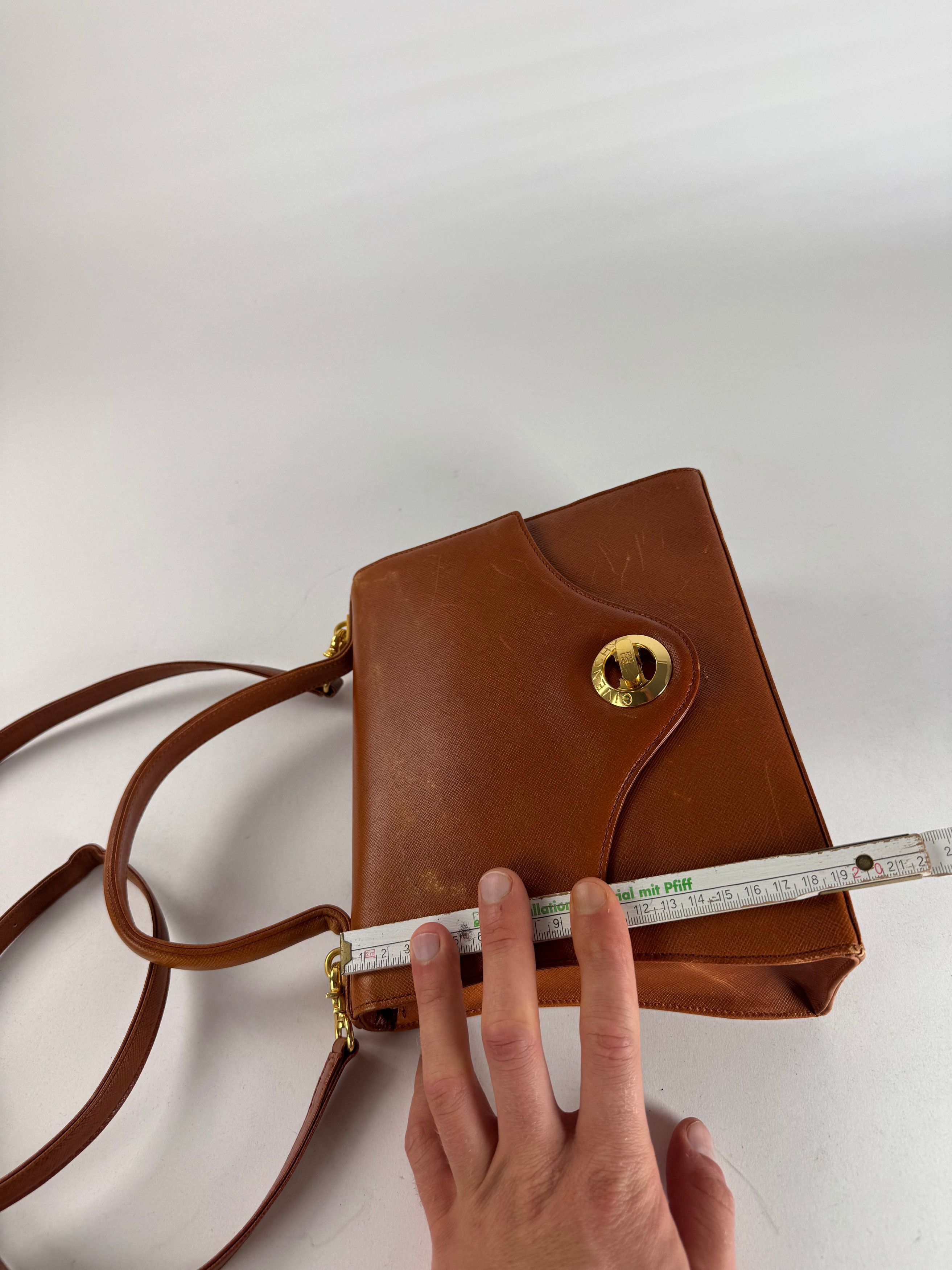 Givenchy Vintage 2Way Leather Handbag Orange Brown Size ONE SIZE - 11 Thumbnail
