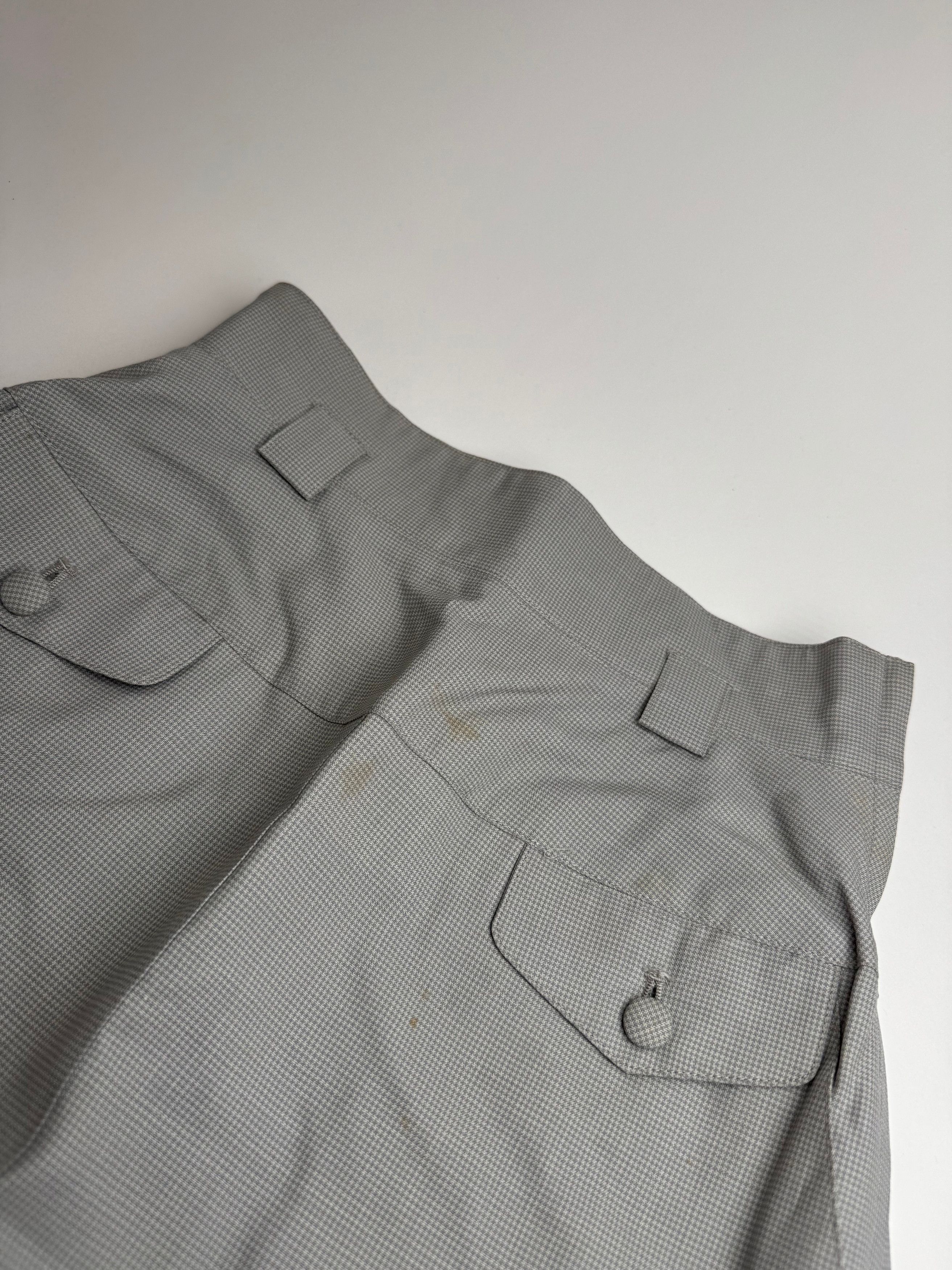 Dior Vintage Skirt Checked Grey White S Size 27" / US 4 / IT 40 - 6 Thumbnail