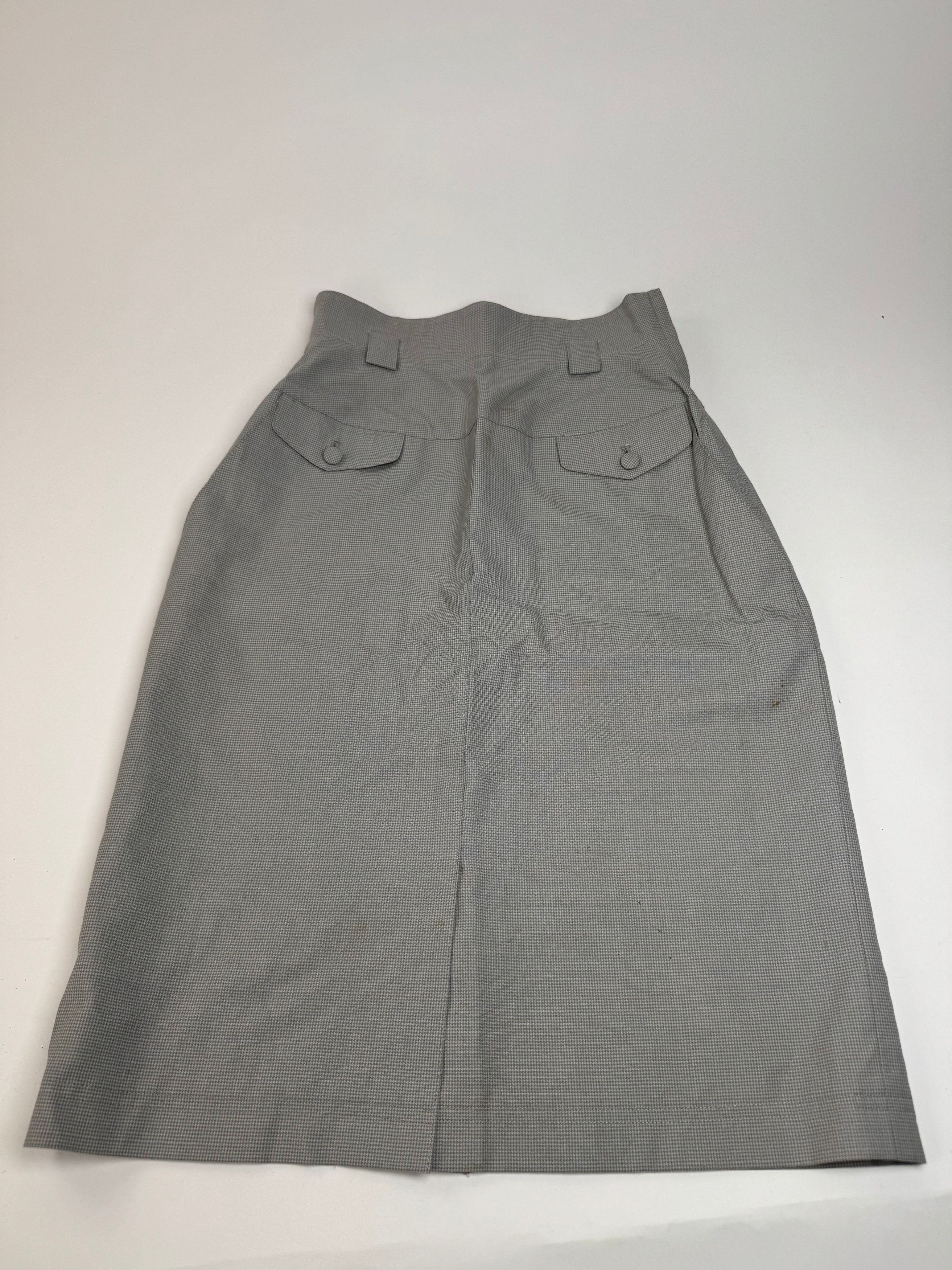 Dior Vintage Skirt Checked Grey White S Size 27" / US 4 / IT 40 - 4 Thumbnail