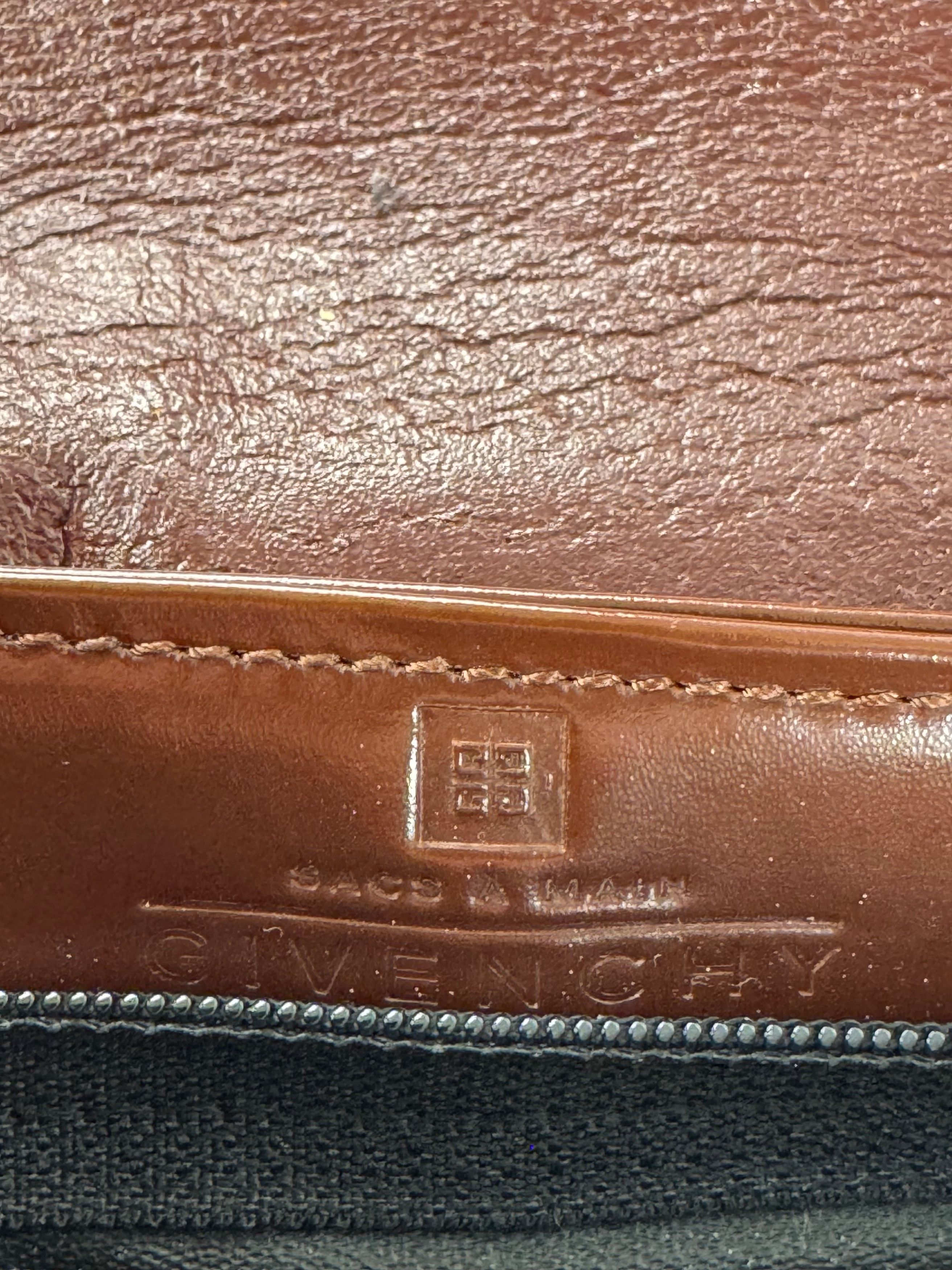 Givenchy Vintage Leather Handbag Brown Size ONE SIZE - 8 Thumbnail