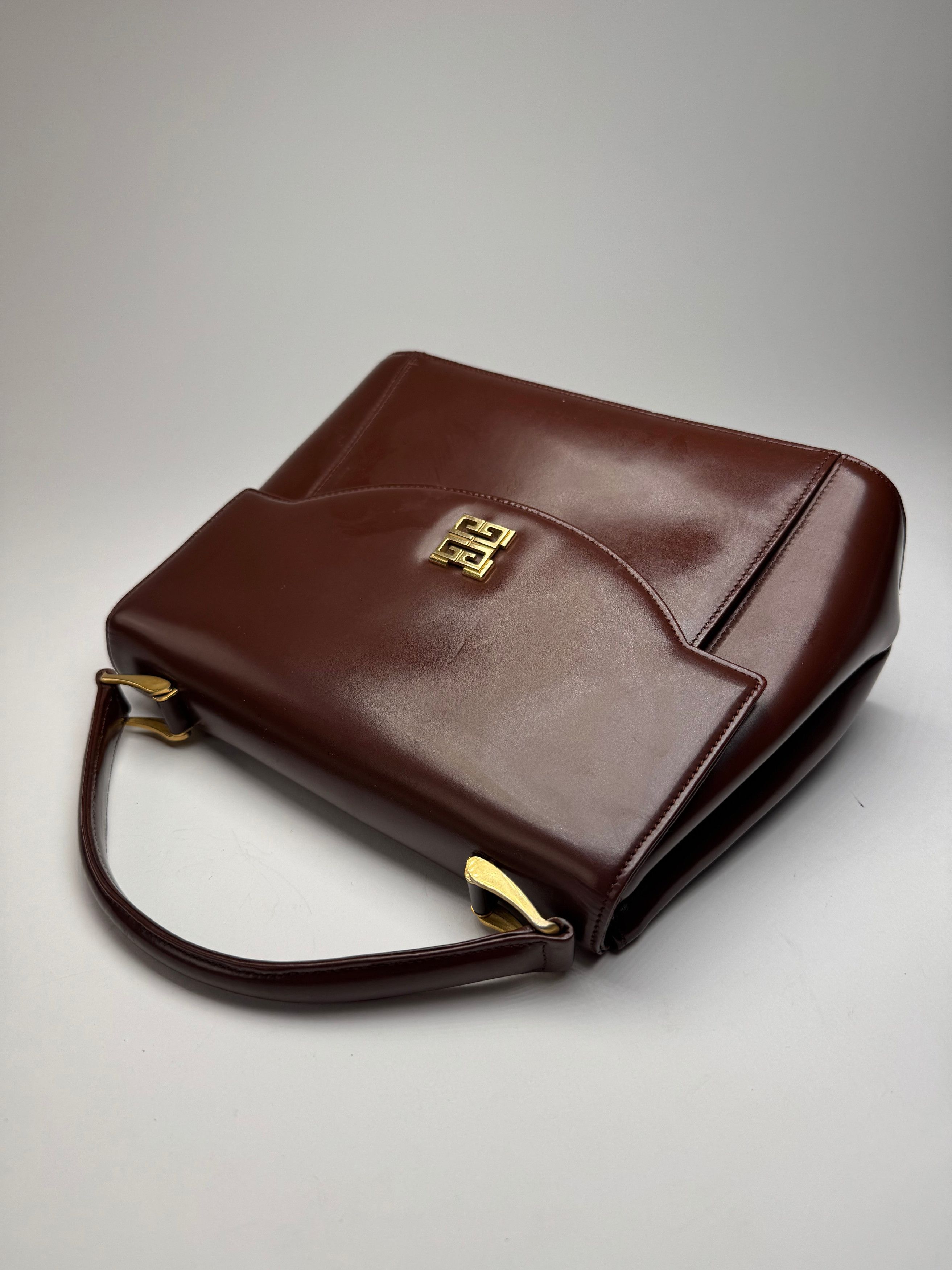 Givenchy Vintage Leather Handbag Brown Size ONE SIZE - 4 Thumbnail