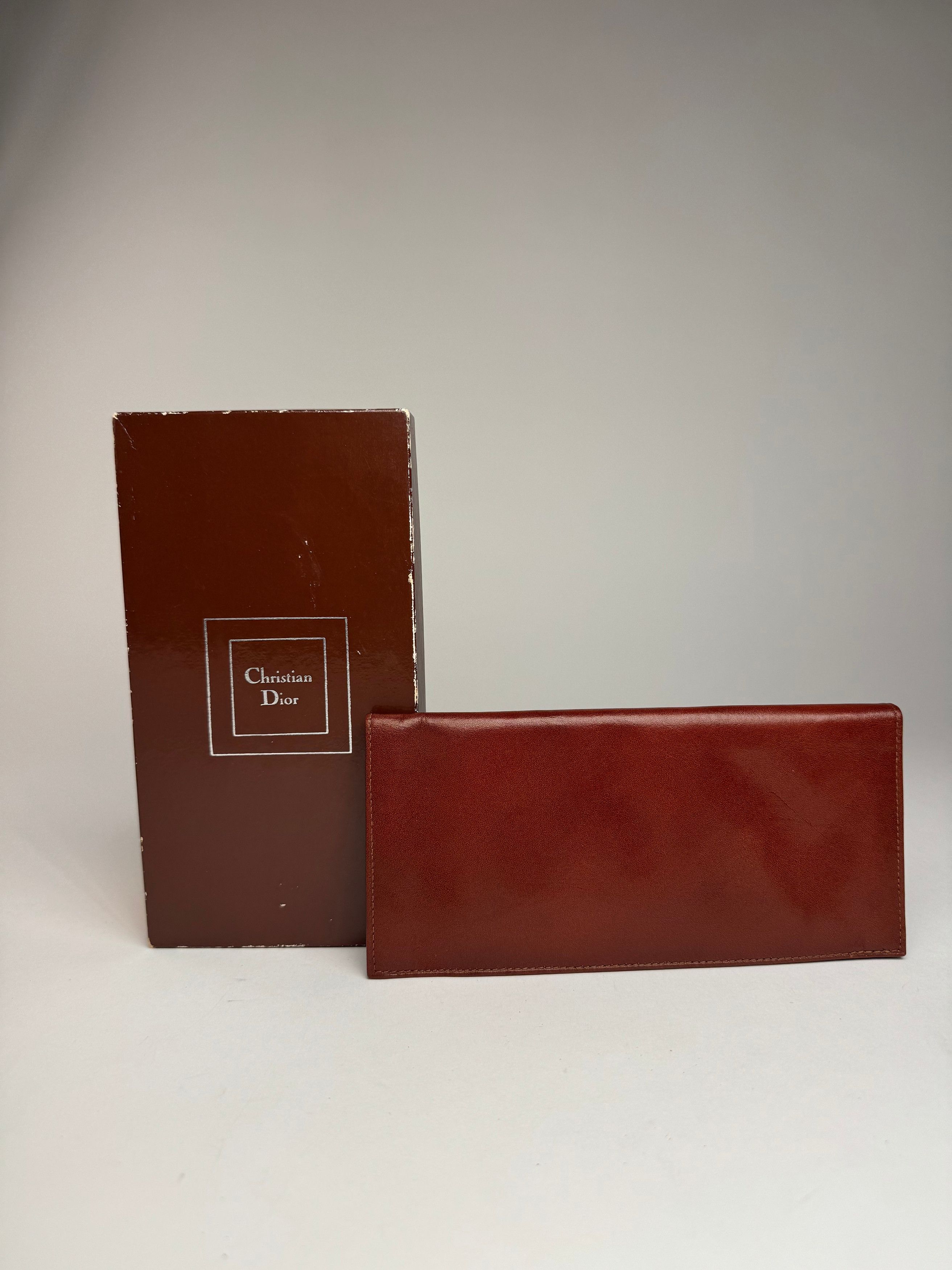 Dior Vintage Leather ID Holder / Card Holder Brown Size ONE SIZE - 2 Thumbnail