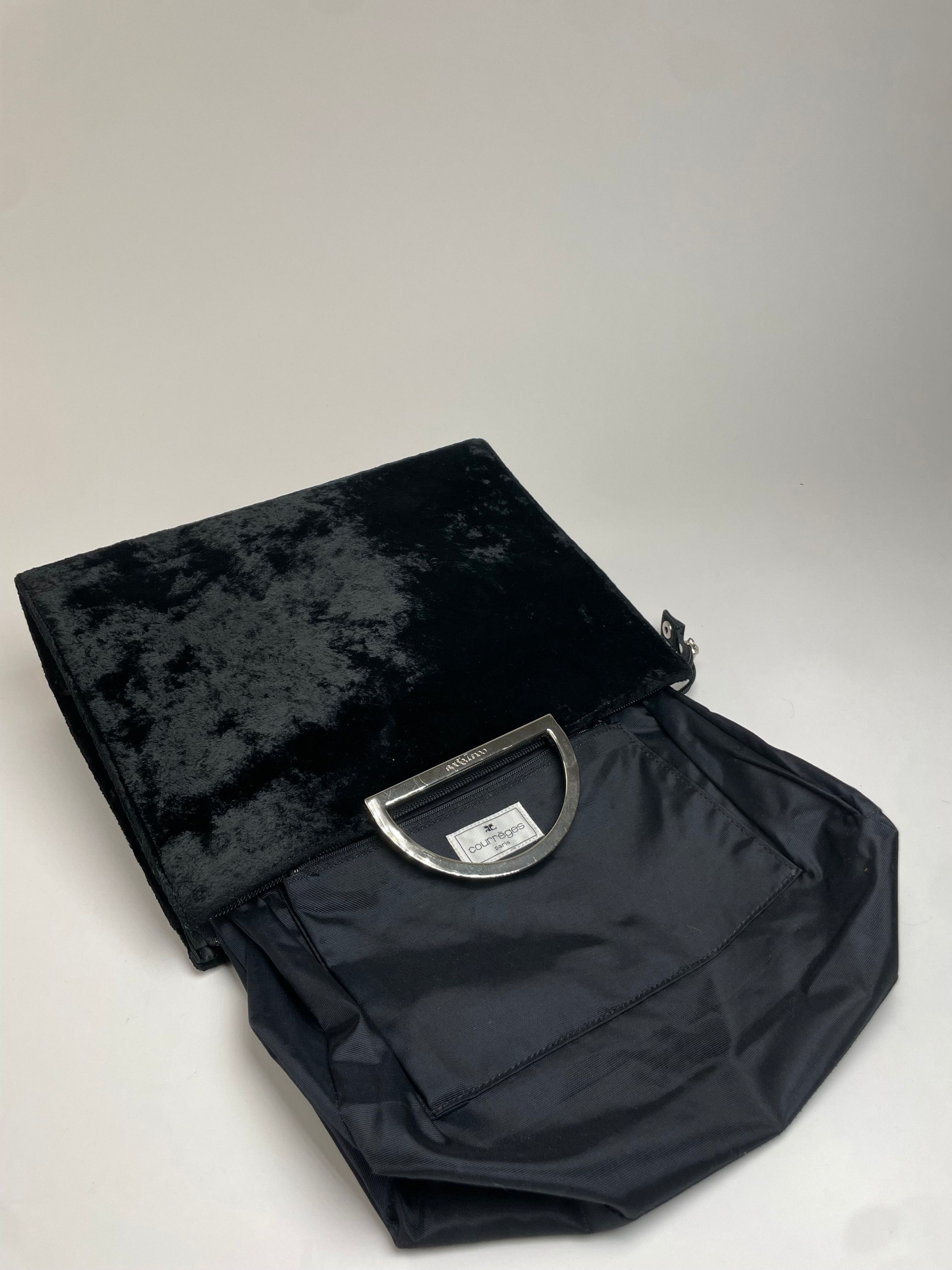 Courreges Vintage Faux fur Handbag Black Size ONE SIZE - 2 Thumbnail