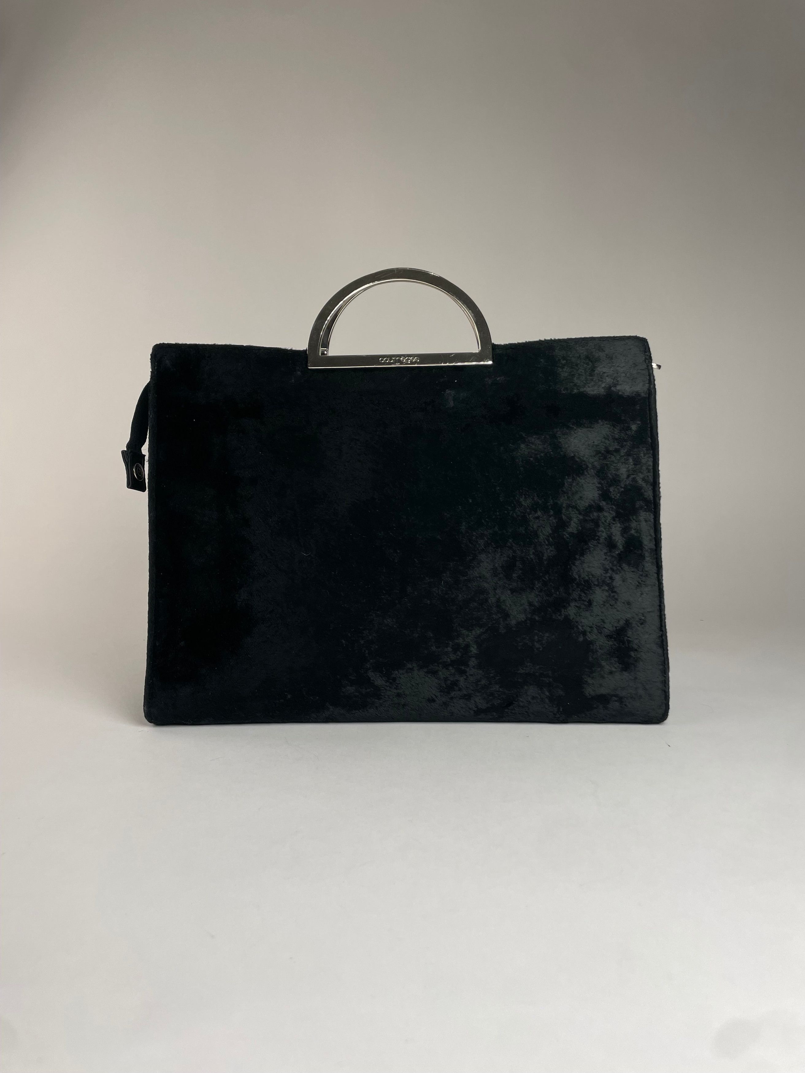 Courreges Vintage Faux fur Handbag Black Size ONE SIZE - 8 Thumbnail
