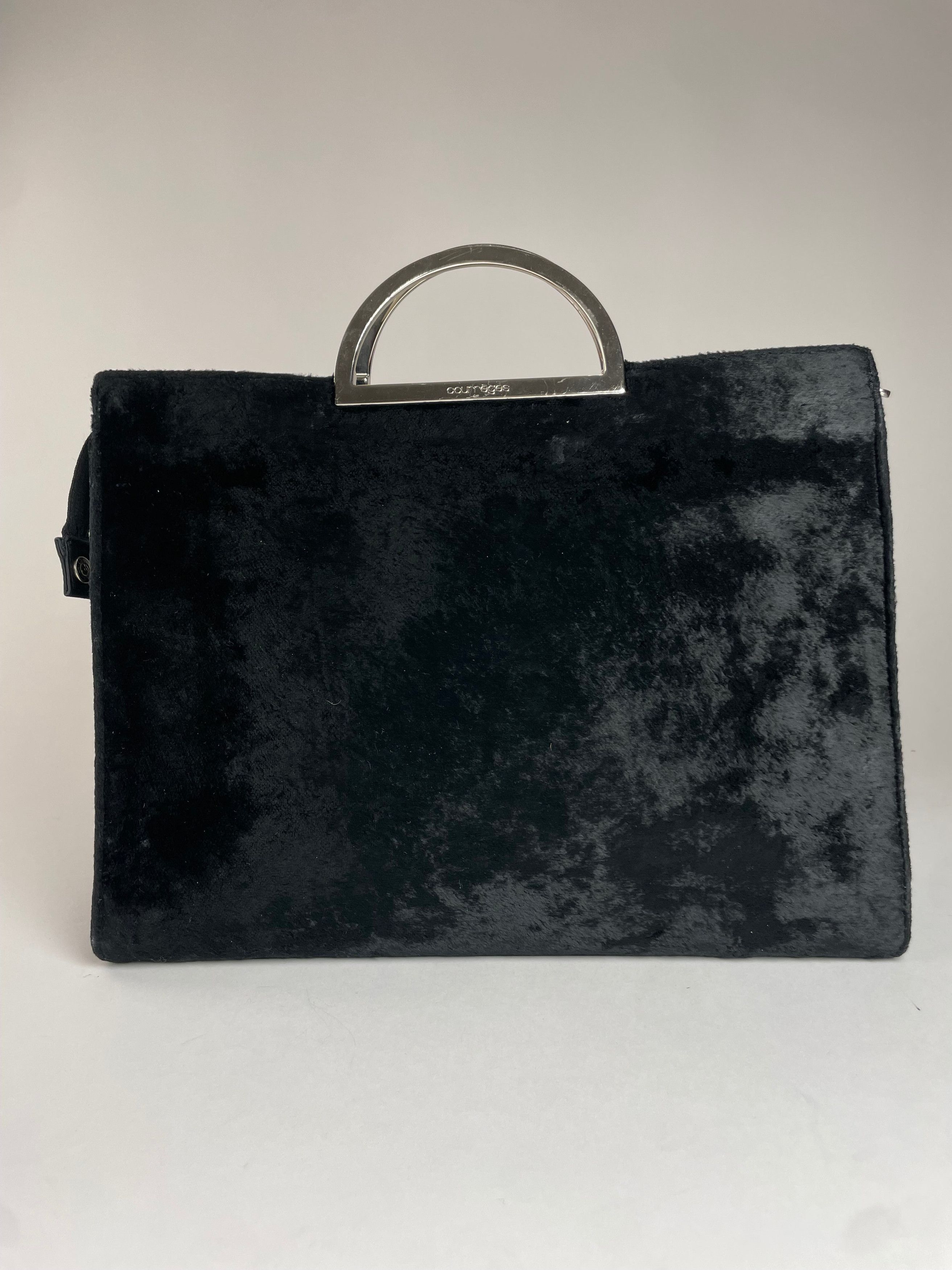 Courreges Vintage Faux fur Handbag Black Size ONE SIZE - 3 Thumbnail