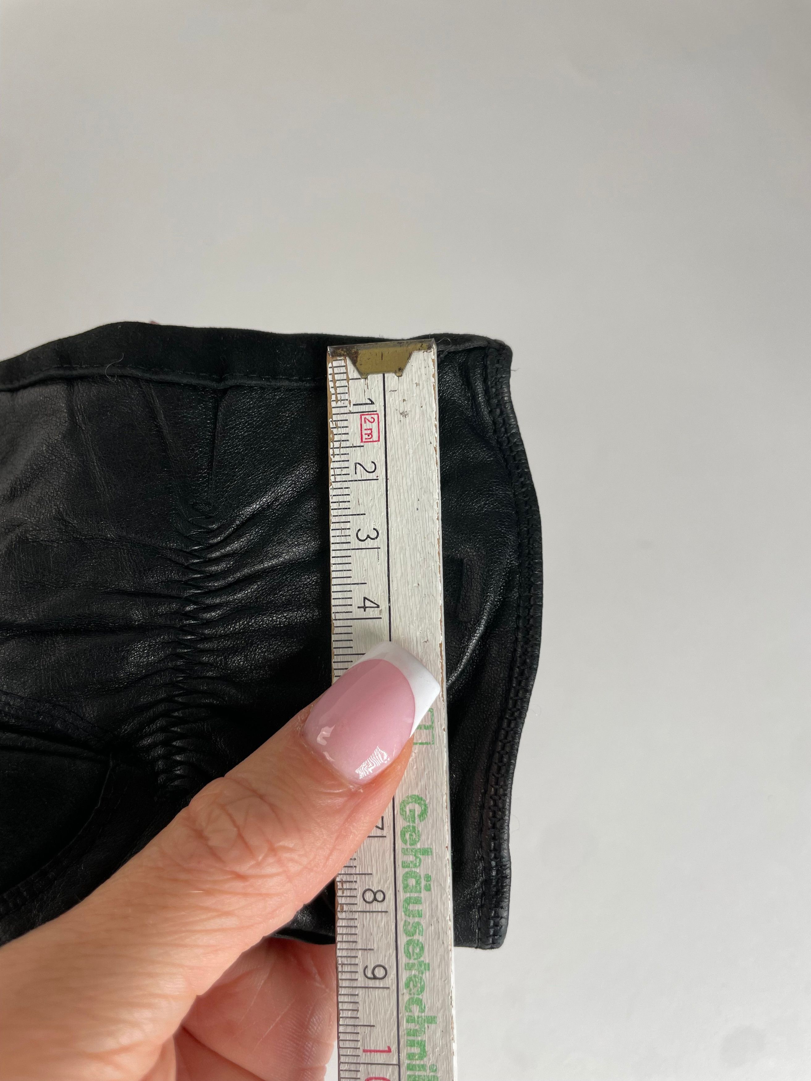 Fendi Vintage Leather Gloves Black S/M Size ONE SIZE - 5 Thumbnail