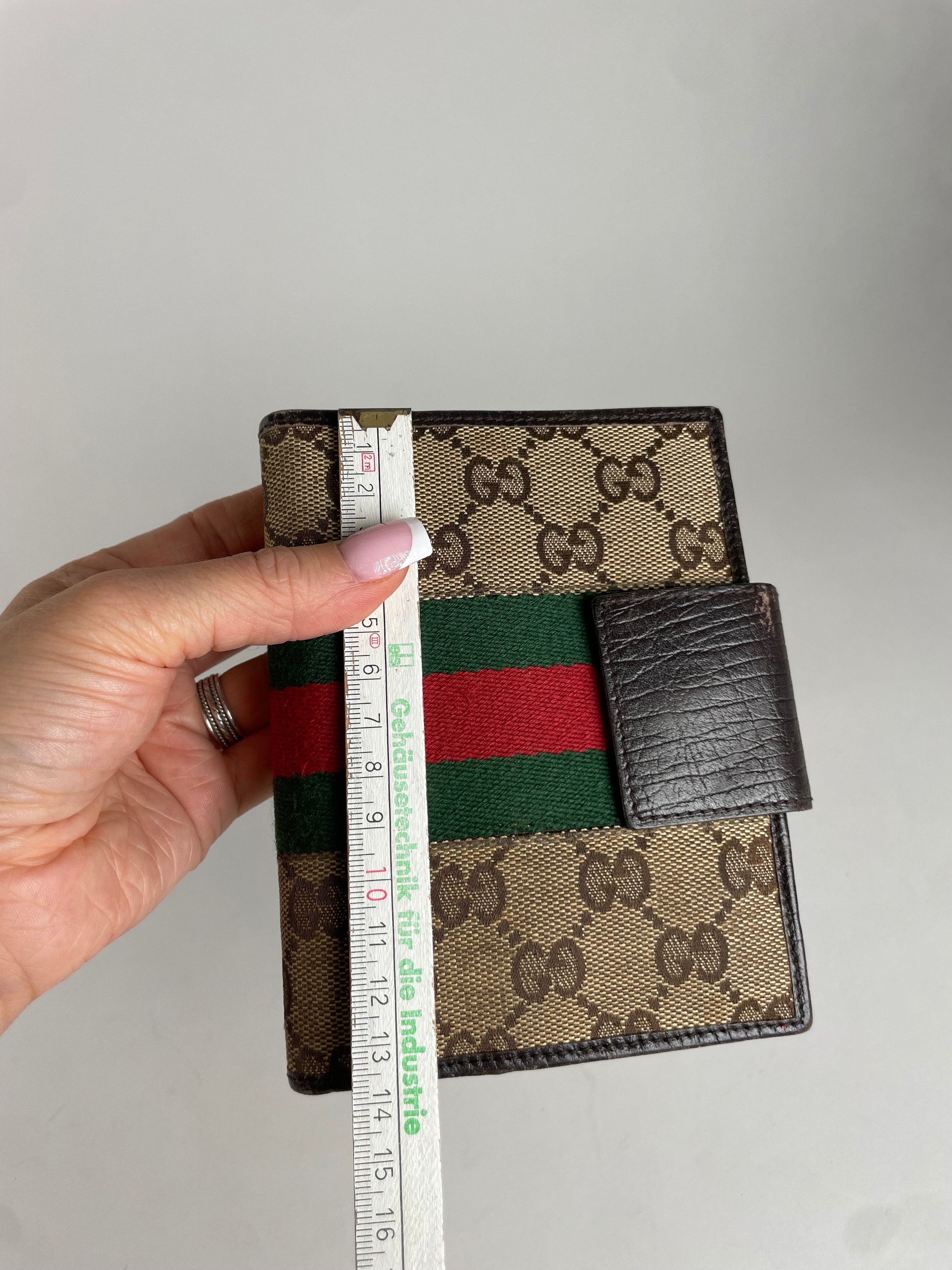 Gucci Vintage Monogram Organizer Card Holder Beige Brown Size ONE SIZE - 8 Thumbnail