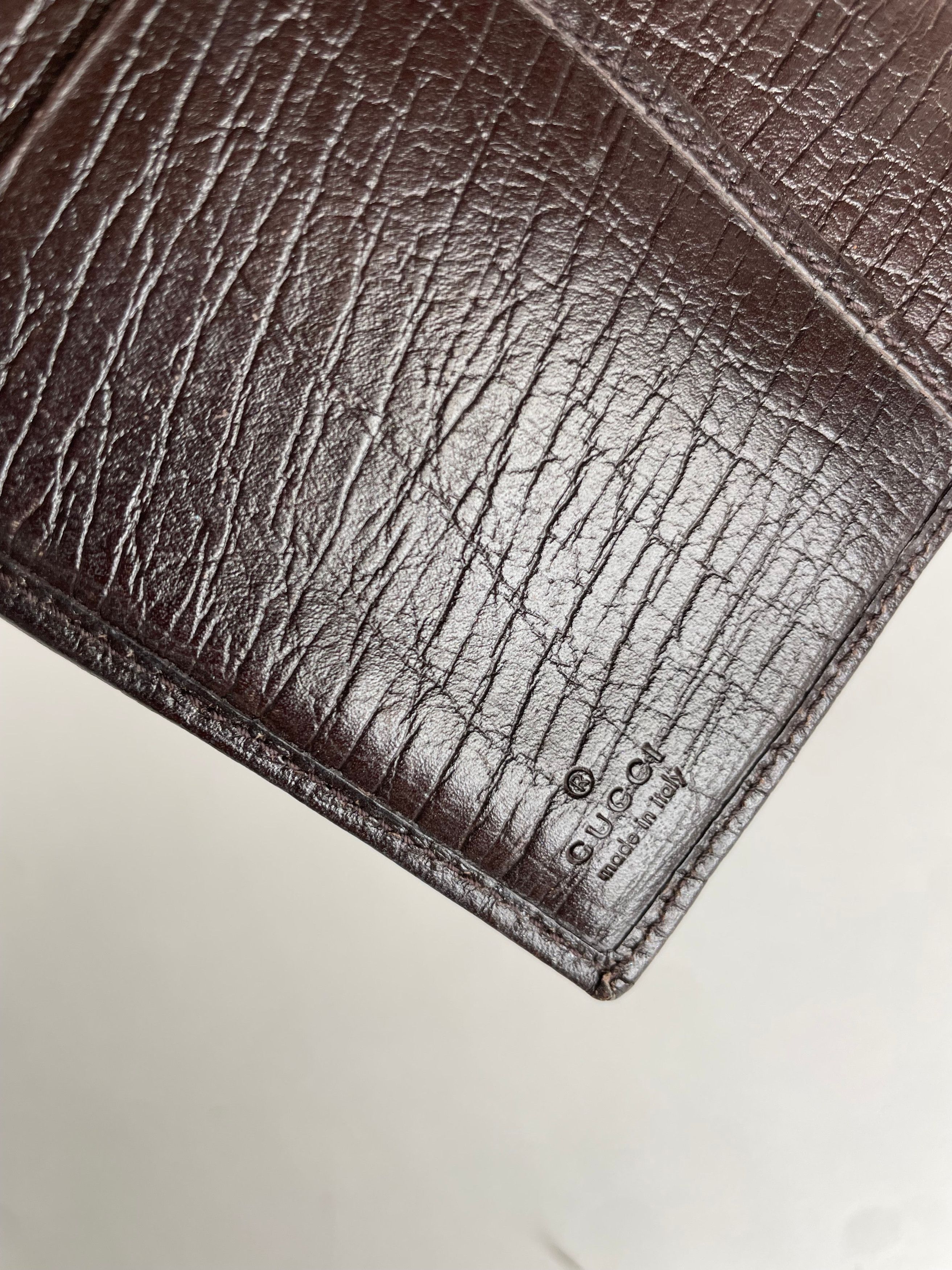 Gucci Vintage Monogram Organizer Card Holder Beige Brown Size ONE SIZE - 5 Thumbnail