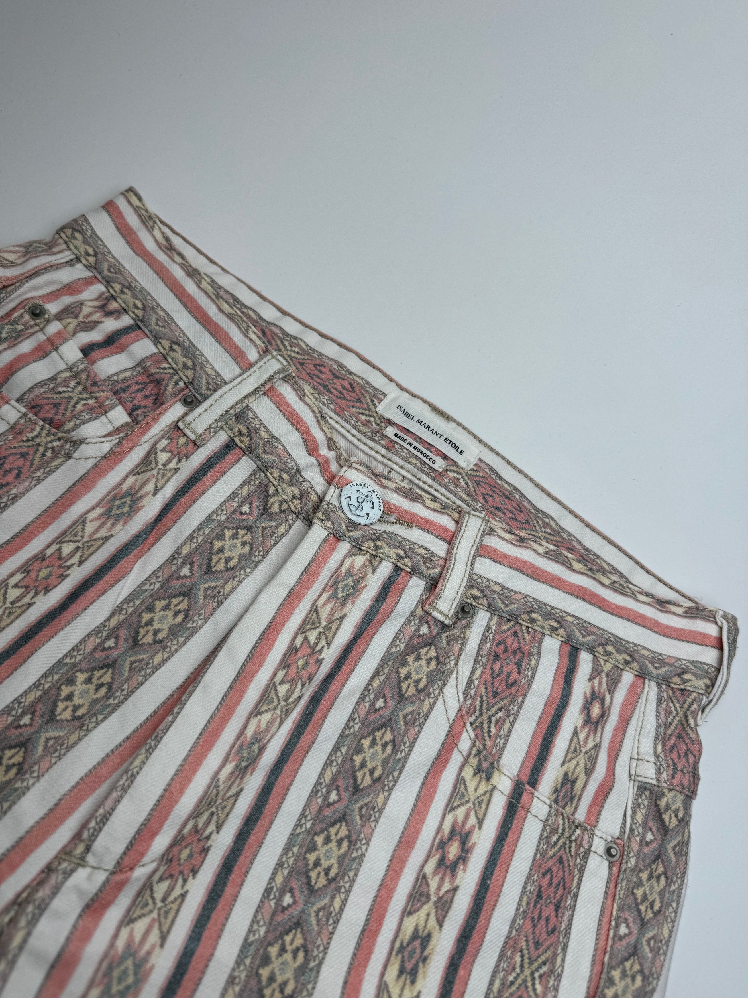 Isabel Marant Striped Jeans S Size 27" / US 4 / IT 40 - 3 Thumbnail