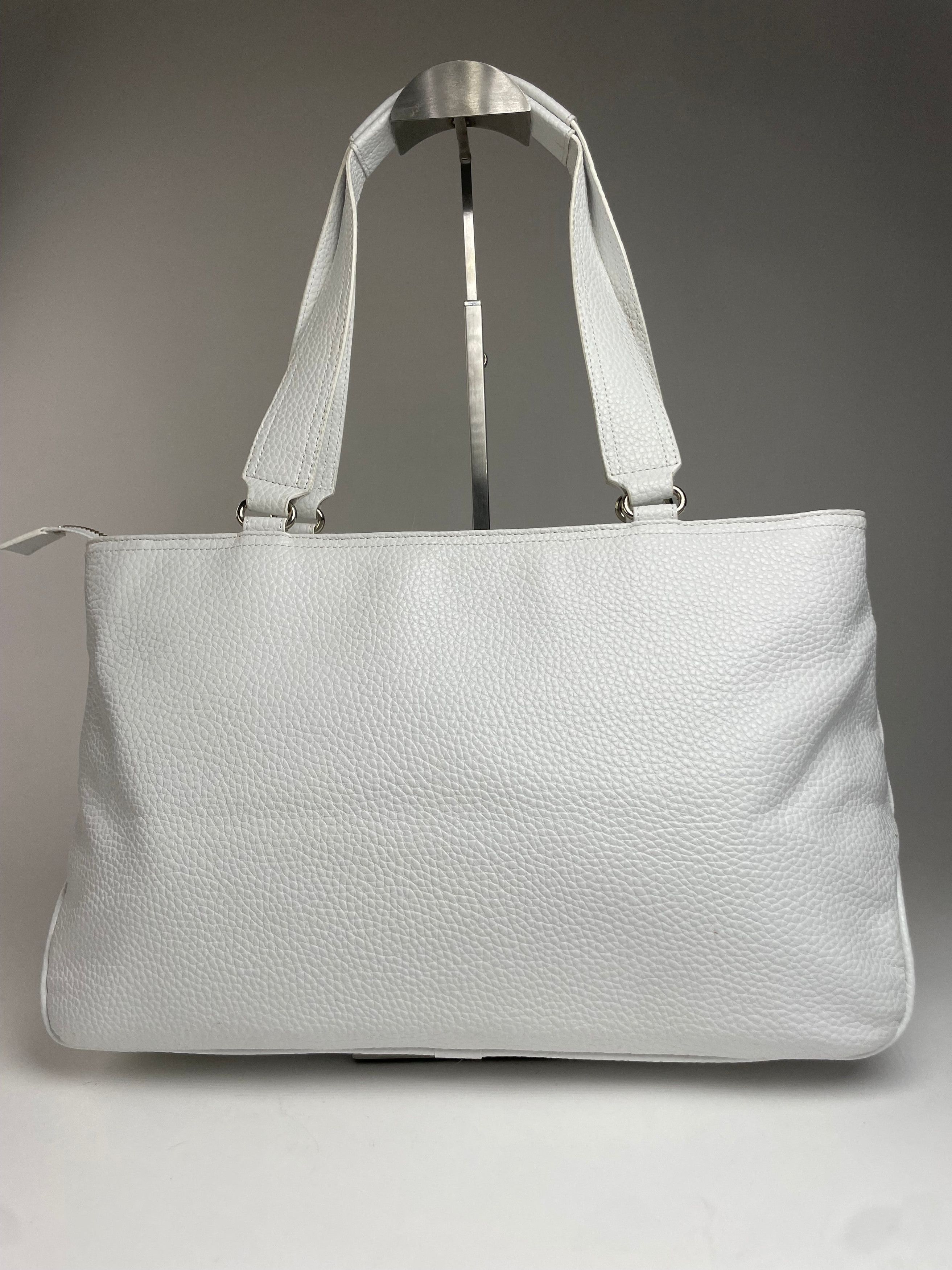 Courreges Vintage Leather Handbag White new with Tag Size ONE SIZE - 8 Thumbnail