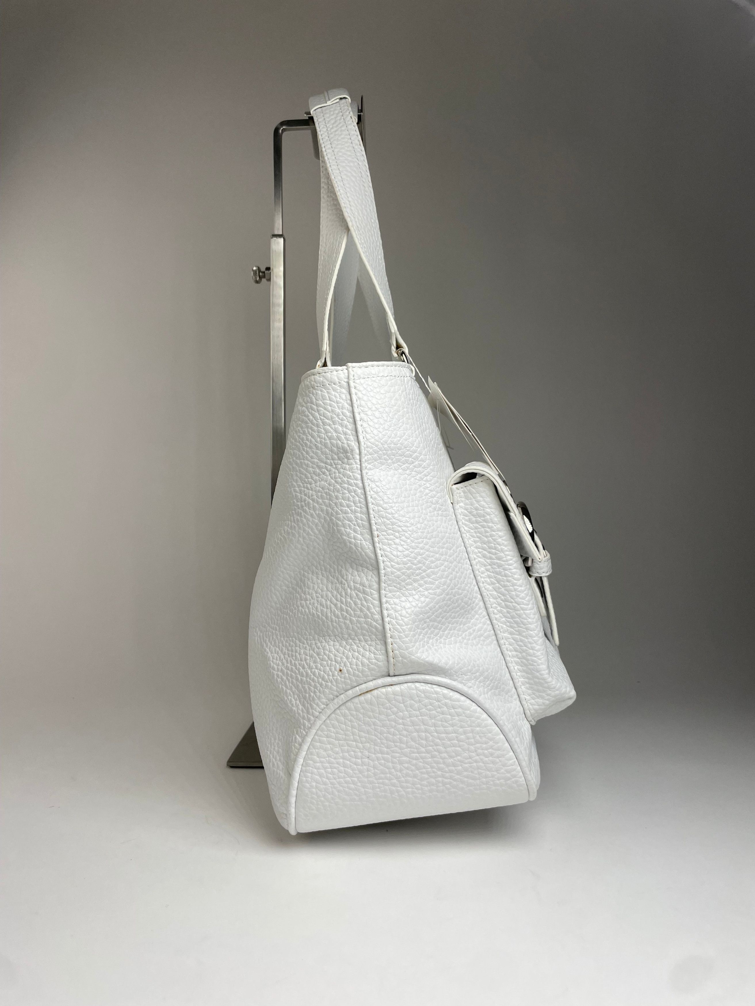 Courreges Vintage Leather Handbag White new with Tag Size ONE SIZE - 7 Thumbnail