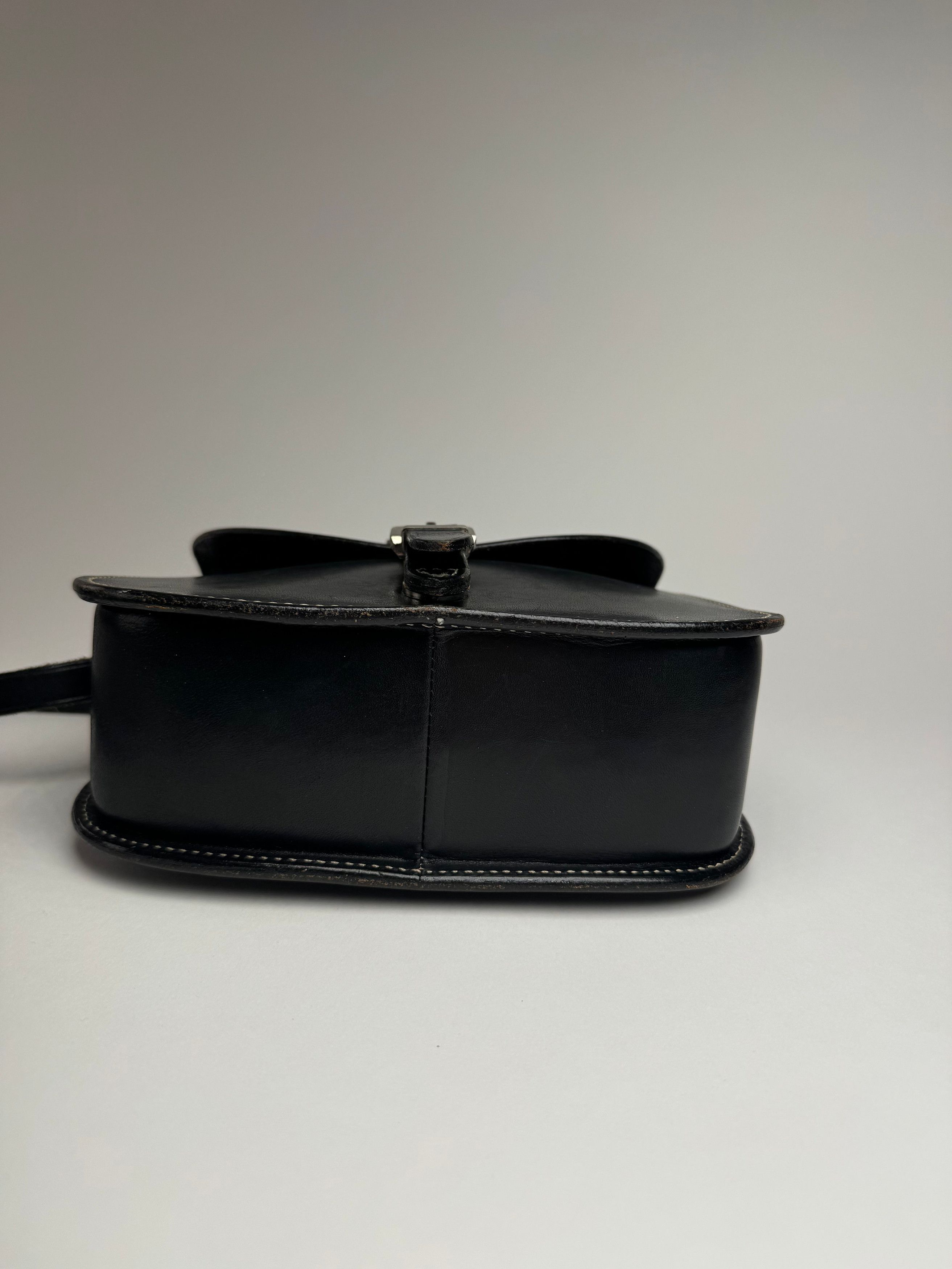 Courreges Vintage Crossbody Leather Bag Black Size ONE SIZE - 12 Thumbnail