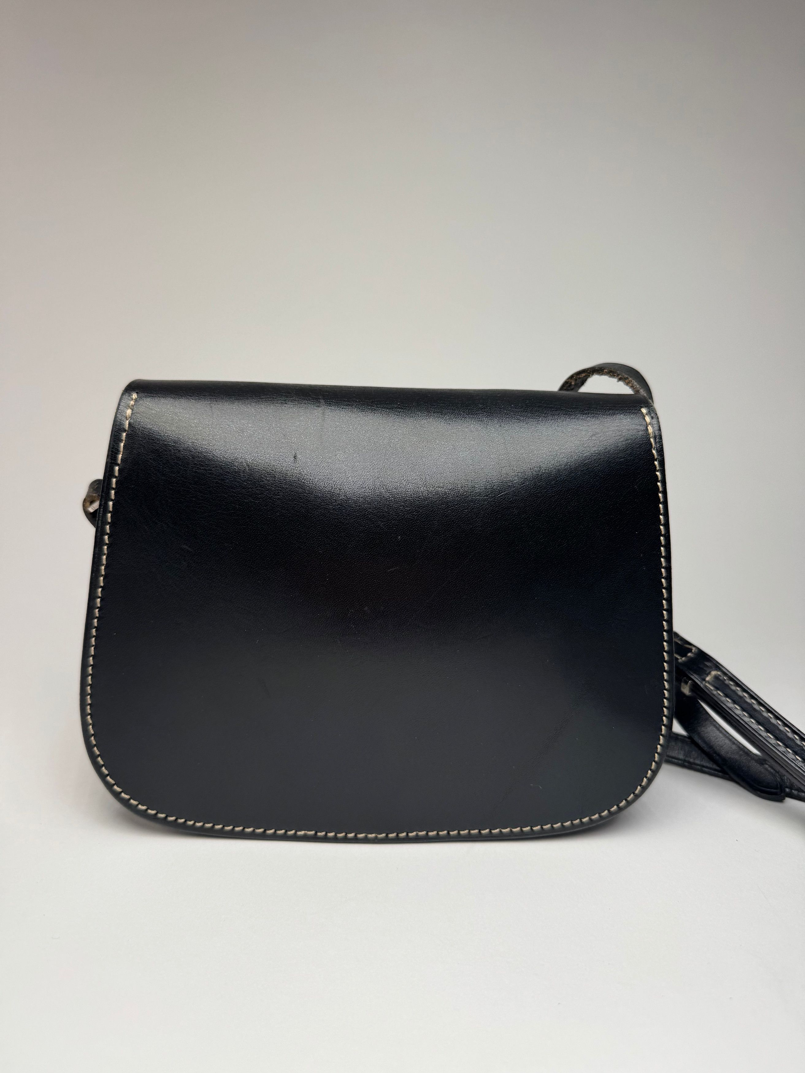Courreges Vintage Crossbody Leather Bag Black Size ONE SIZE - 15 Thumbnail