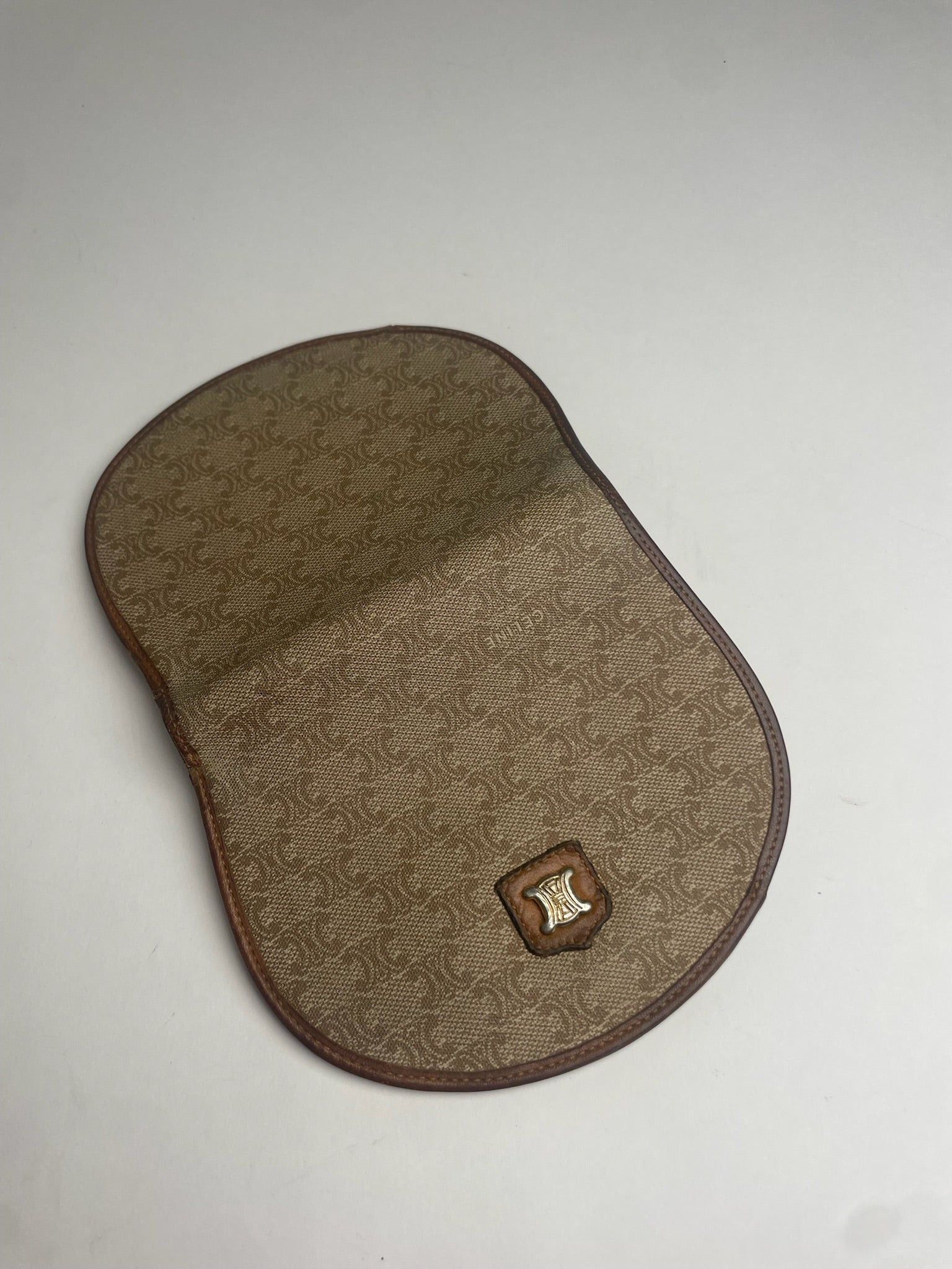 Celine Vintage Paris Leather Monogram Wallet Beige Brown Size ONE SIZE - 6 Thumbnail