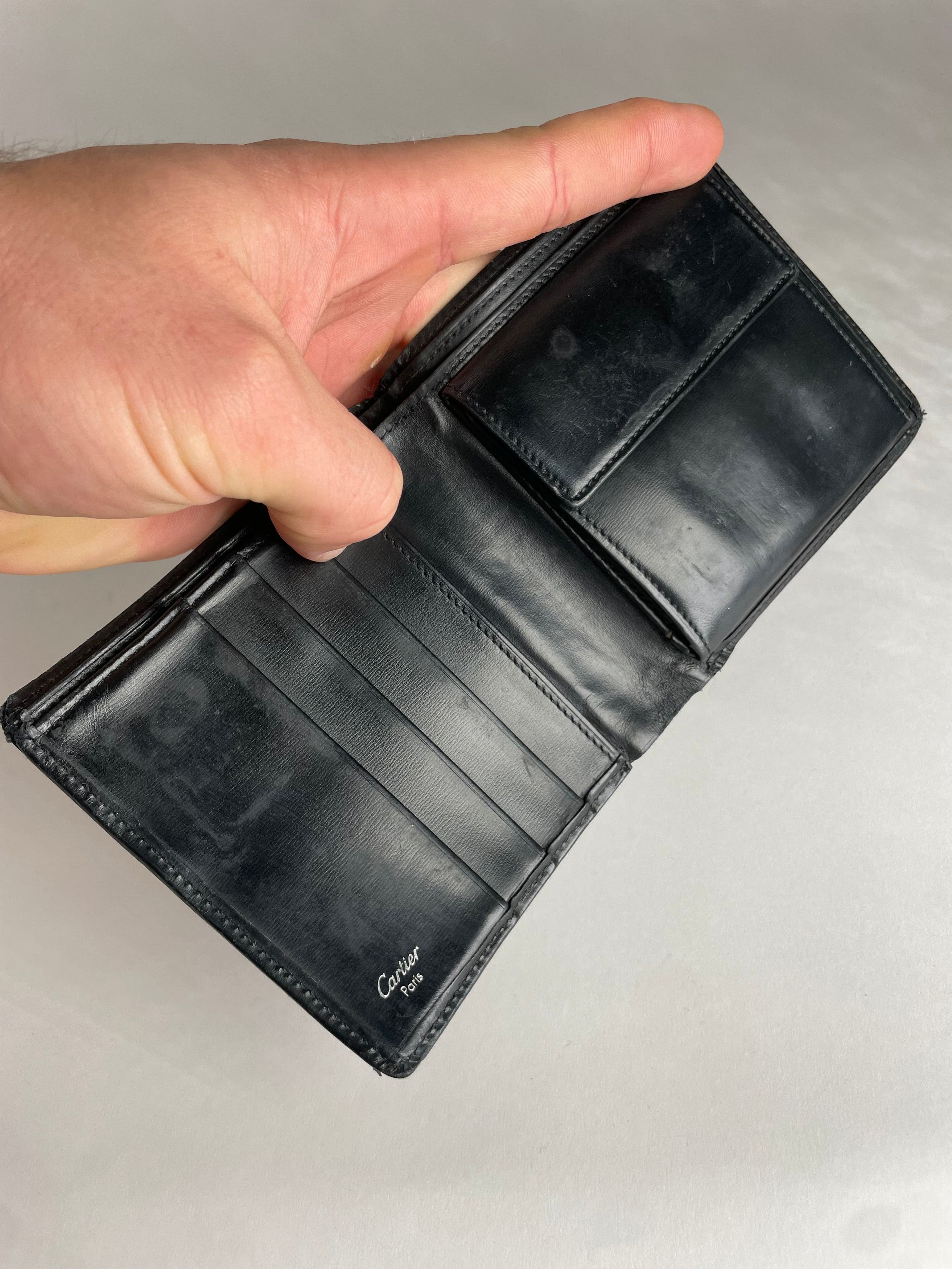 Cartier Vintage Flapable Patent Leather Wallet black Size ONE SIZE - 5 Thumbnail