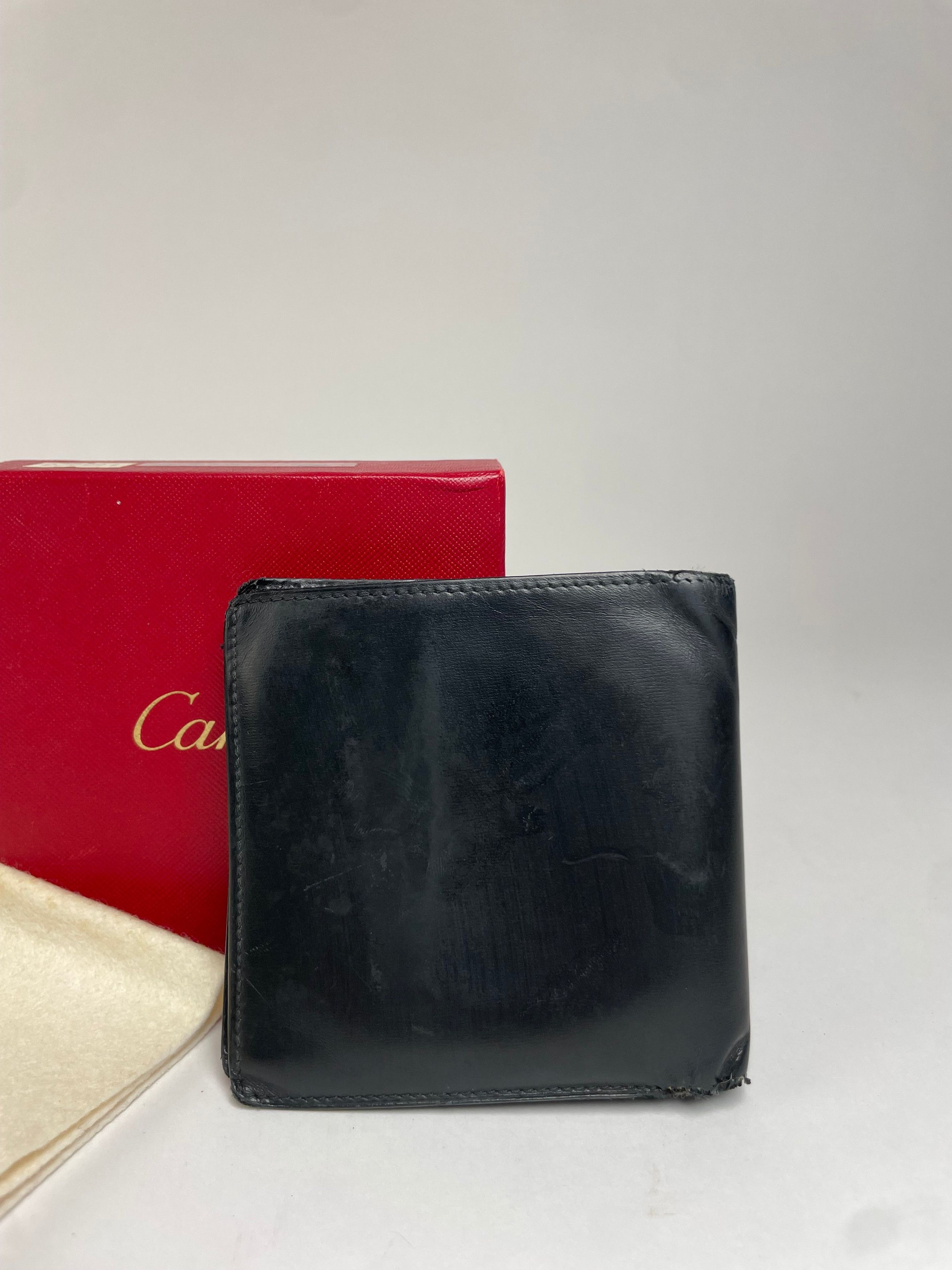 Cartier Vintage Flapable Patent Leather Wallet black Size ONE SIZE - 4 Thumbnail