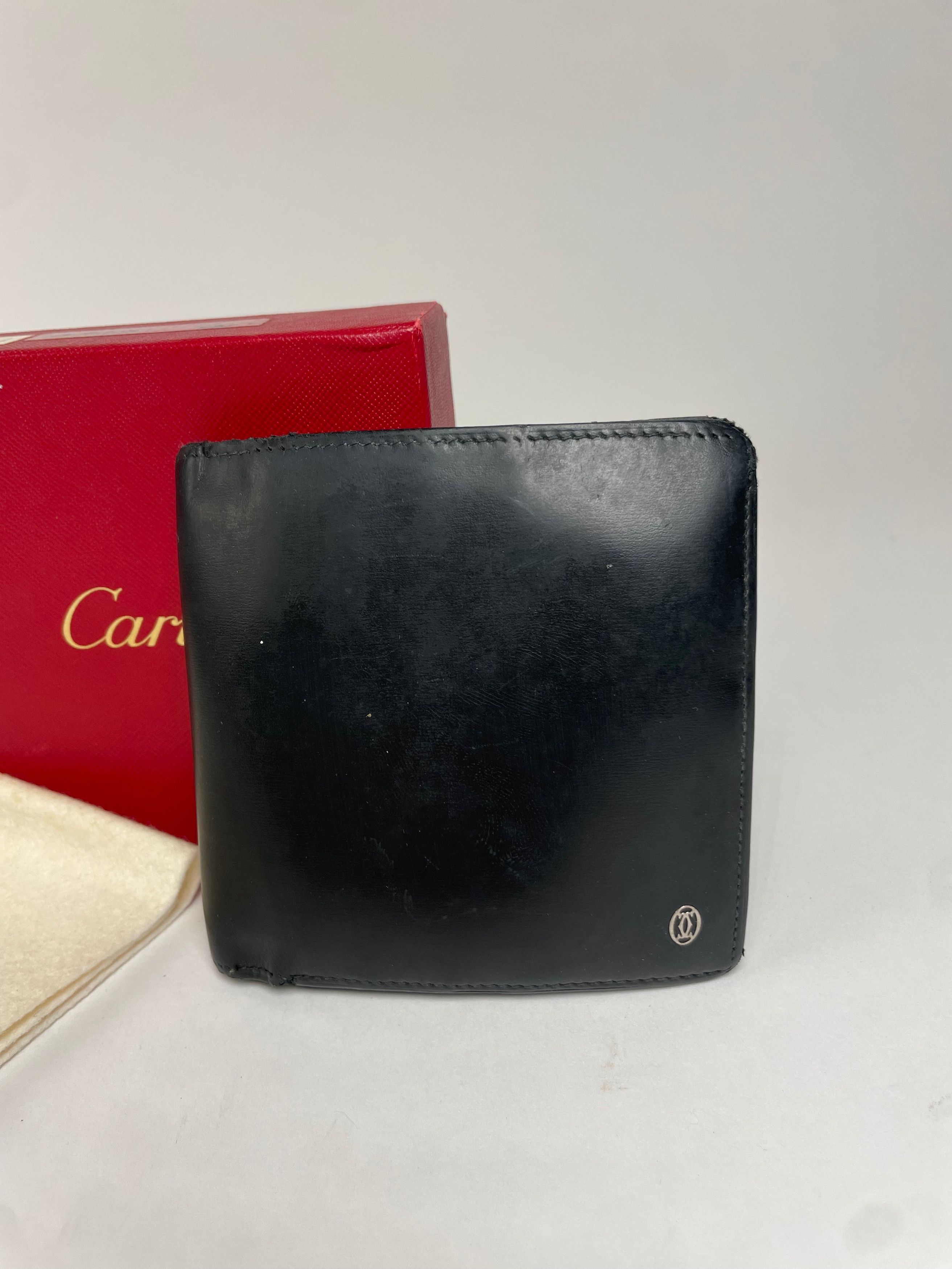 Cartier Vintage Flapable Patent Leather Wallet black Size ONE SIZE - 3 Thumbnail