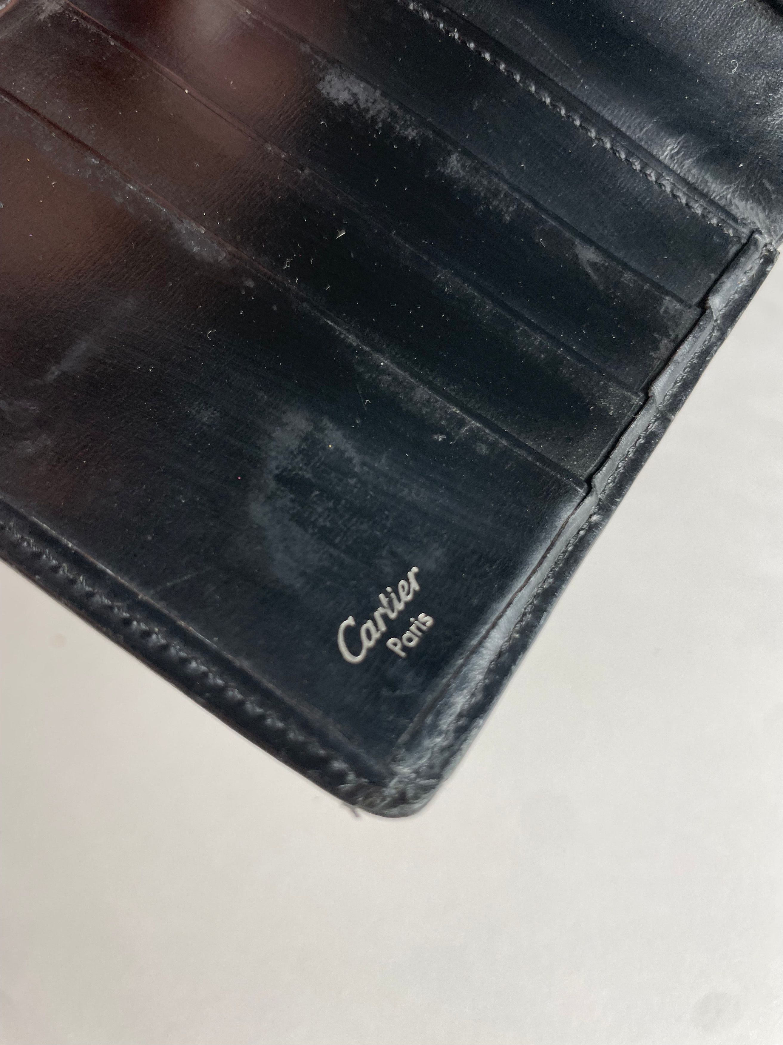 Cartier Vintage Flapable Patent Leather Wallet black Size ONE SIZE - 6 Thumbnail