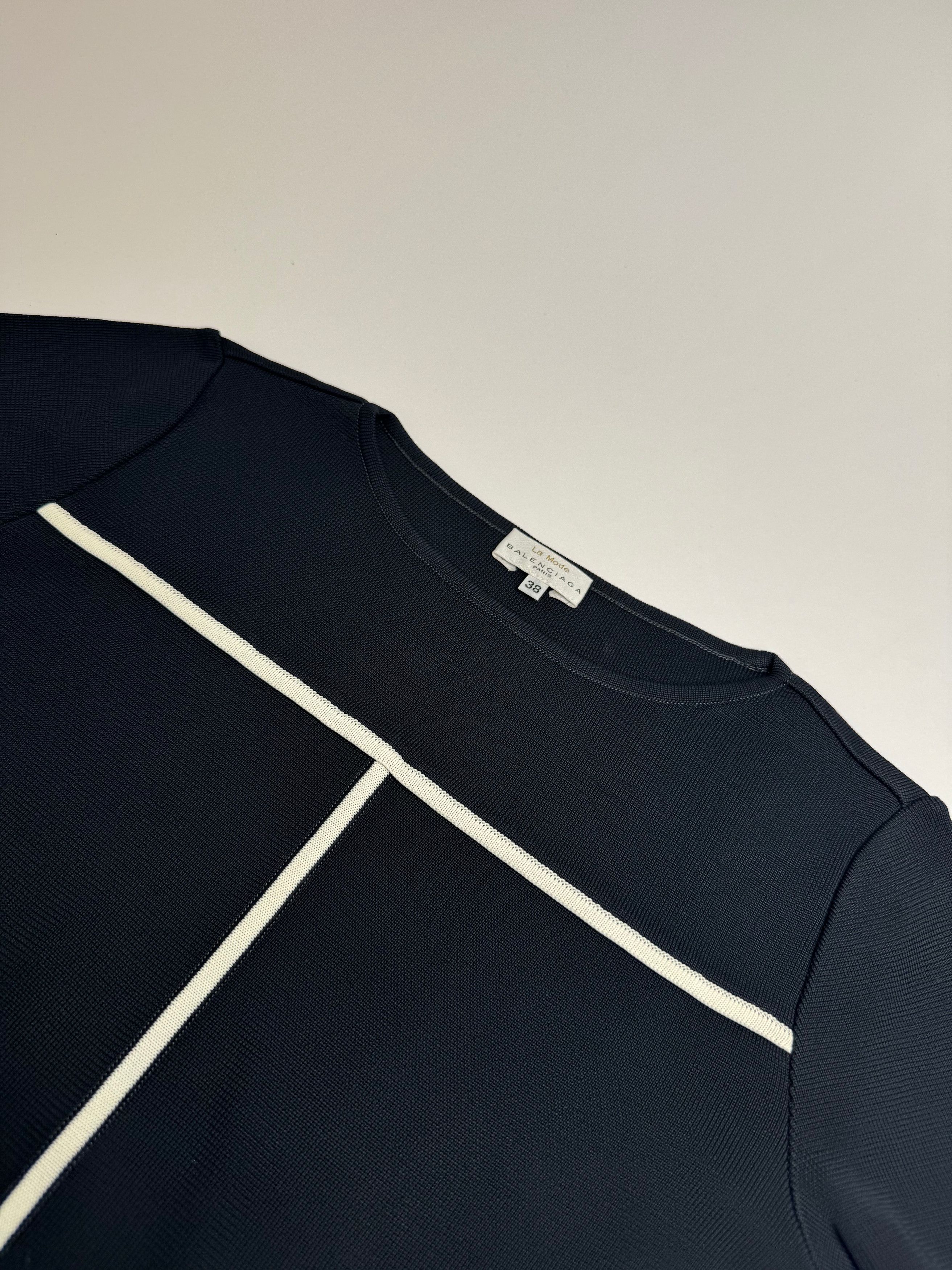 Balenciaga Vintage Shirt Black White M Size S / US 4 / IT 40 - 5 Thumbnail