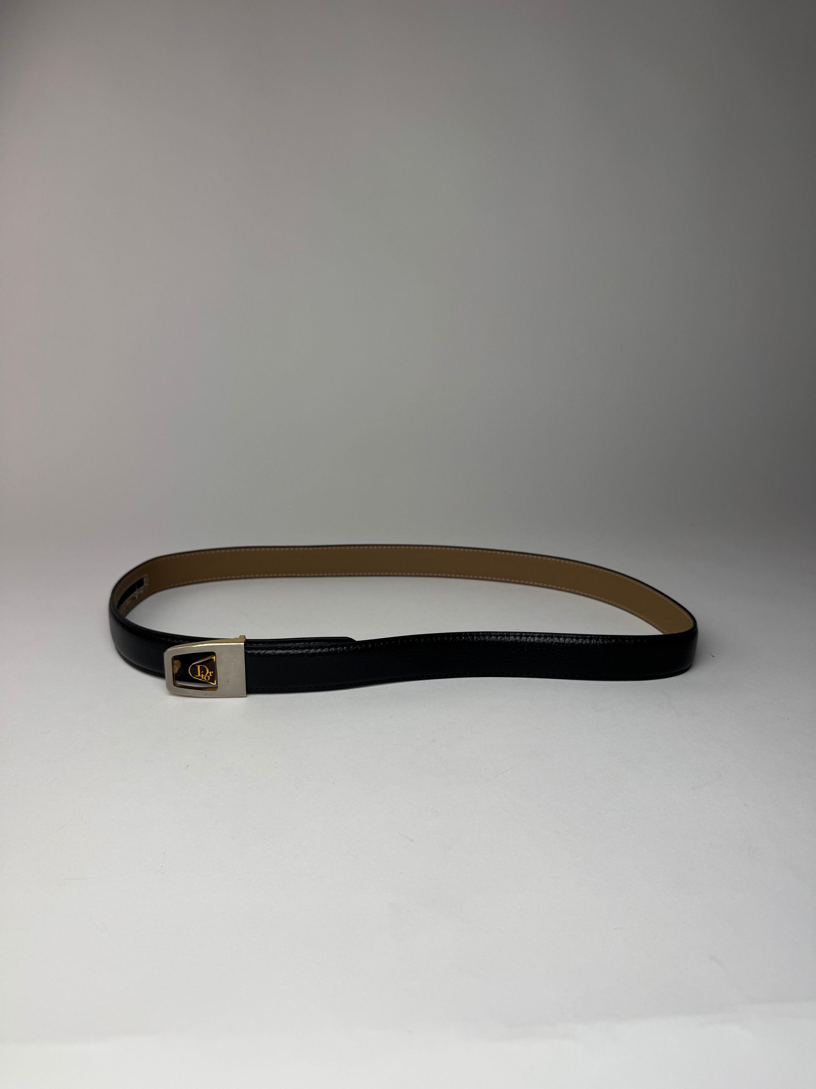 Dior Vintage Leather Belt Black Size ONE SIZE - 7 Thumbnail