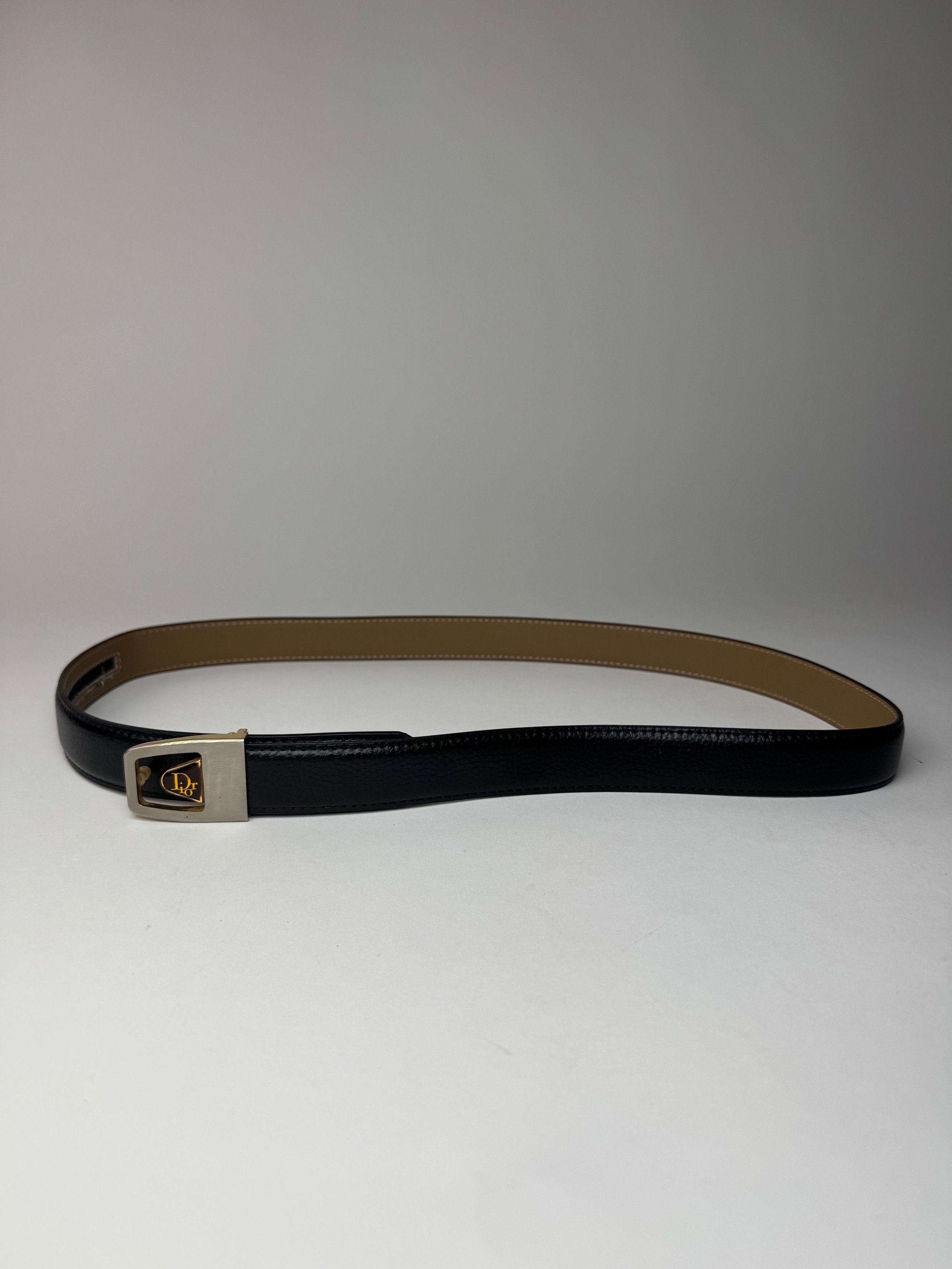 Dior Vintage Leather Belt Black Size ONE SIZE - 10 Thumbnail