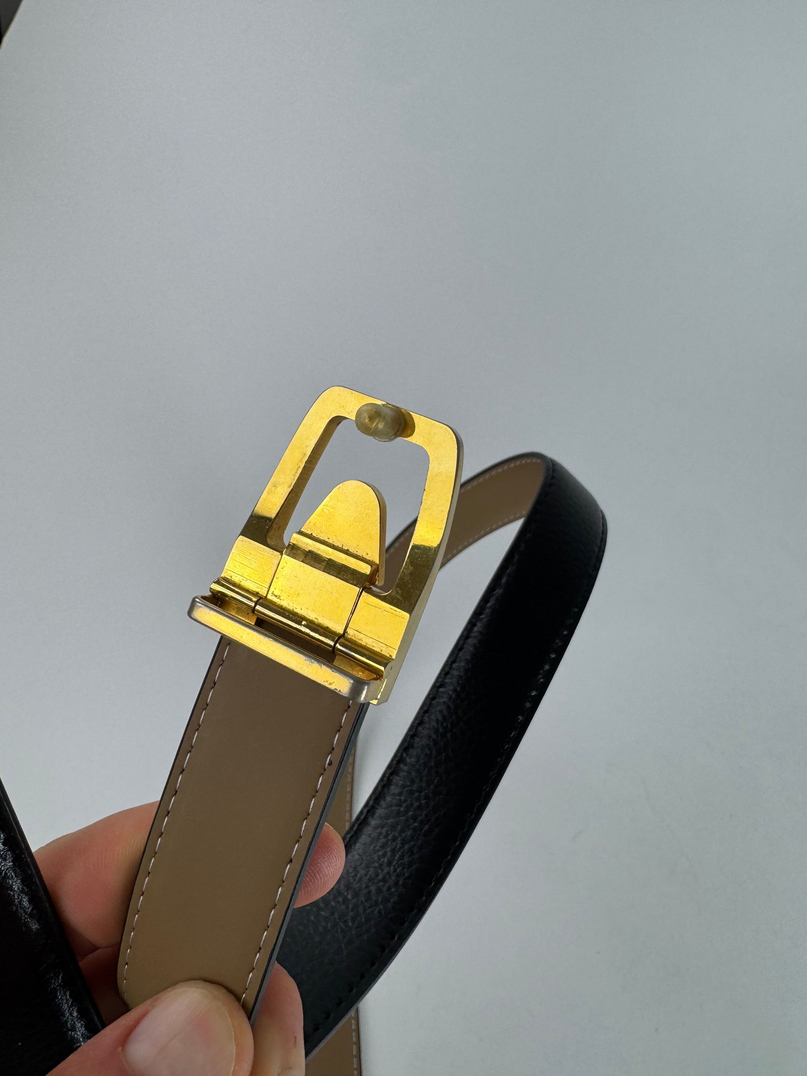 Dior Vintage Leather Belt Black Size ONE SIZE - 4 Thumbnail