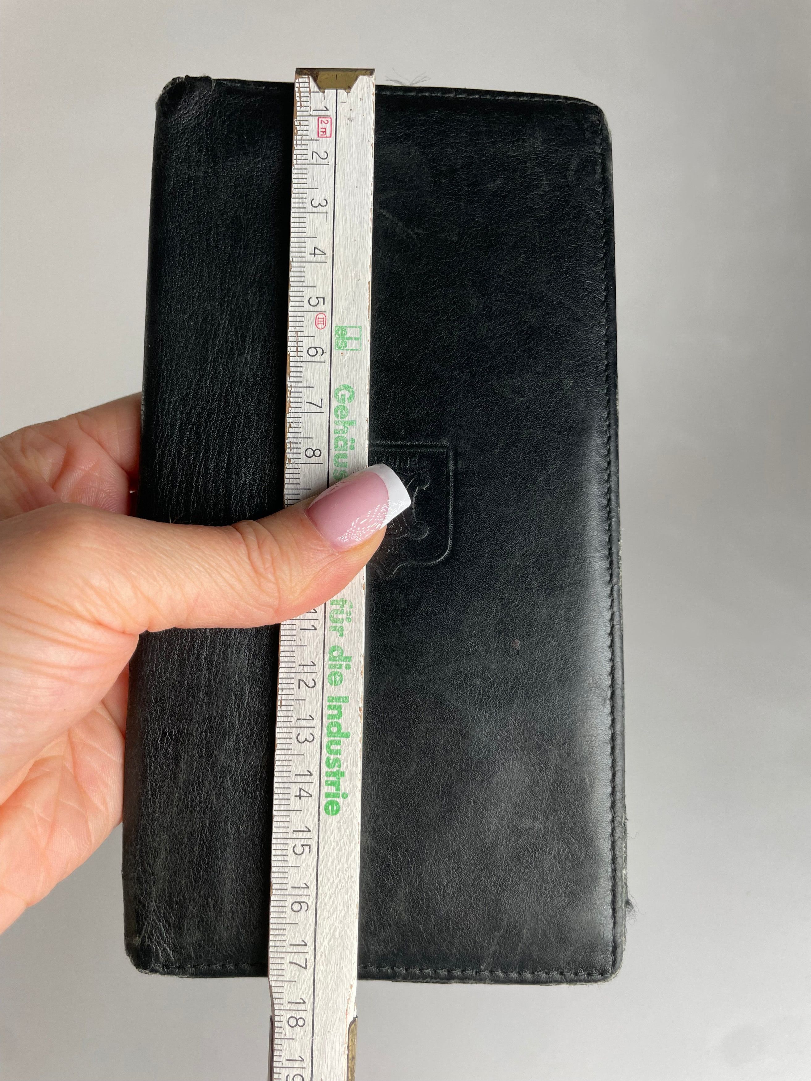 Celine Vintage Paris Leather ID Holder black Size ONE SIZE - 10 Thumbnail