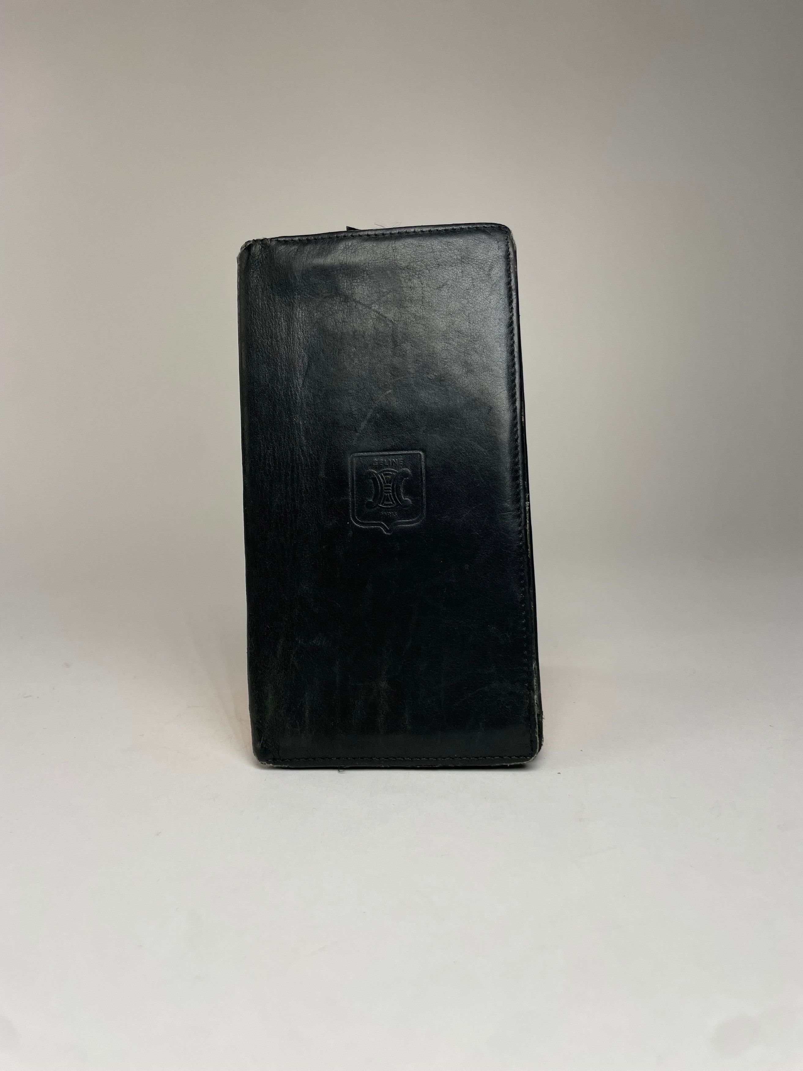 Celine Vintage Paris Leather ID Holder black Size ONE SIZE - 2 Thumbnail