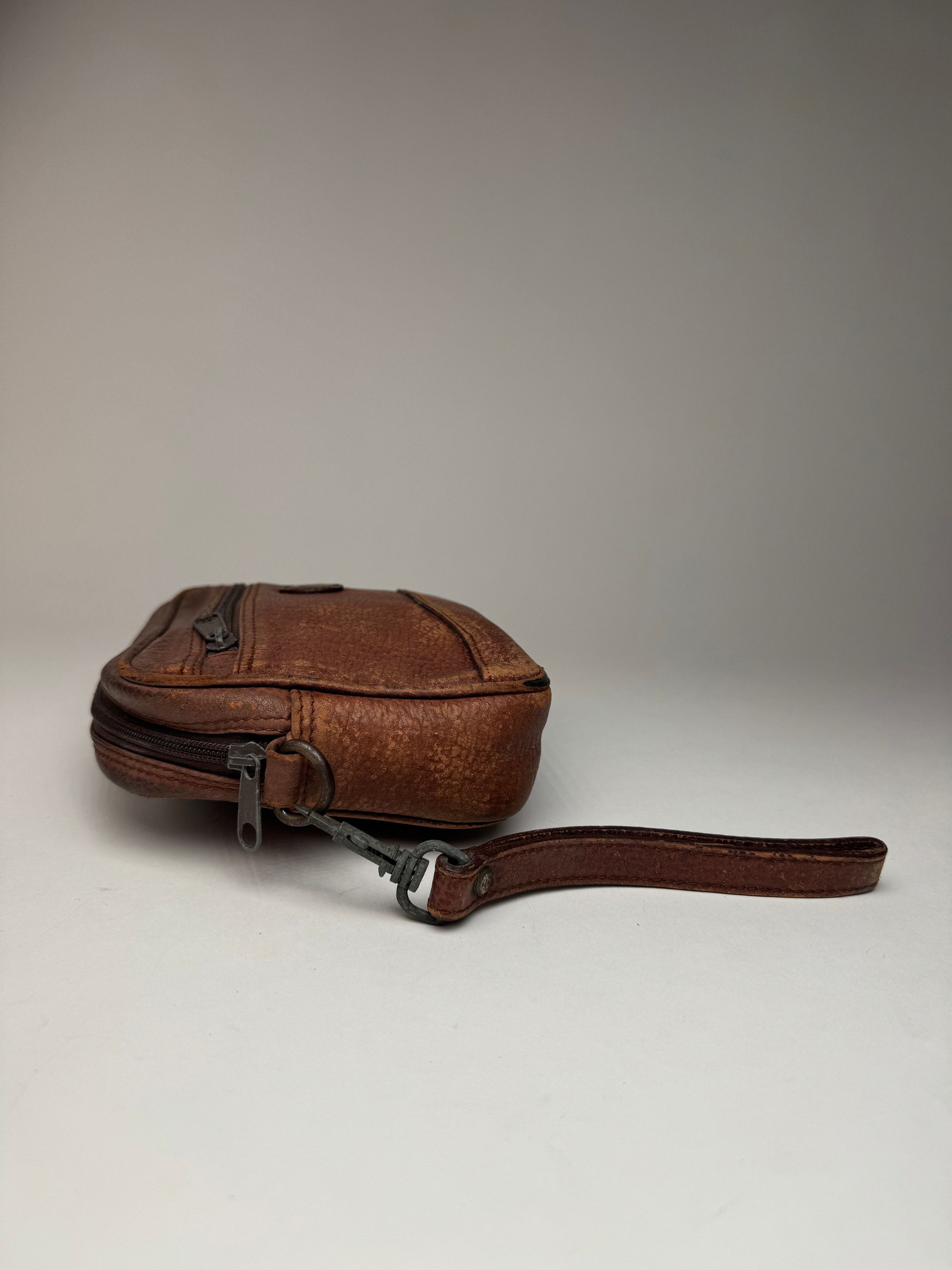 Dior Vintage Leather Clutch Brown Size ONE SIZE - 8 Thumbnail