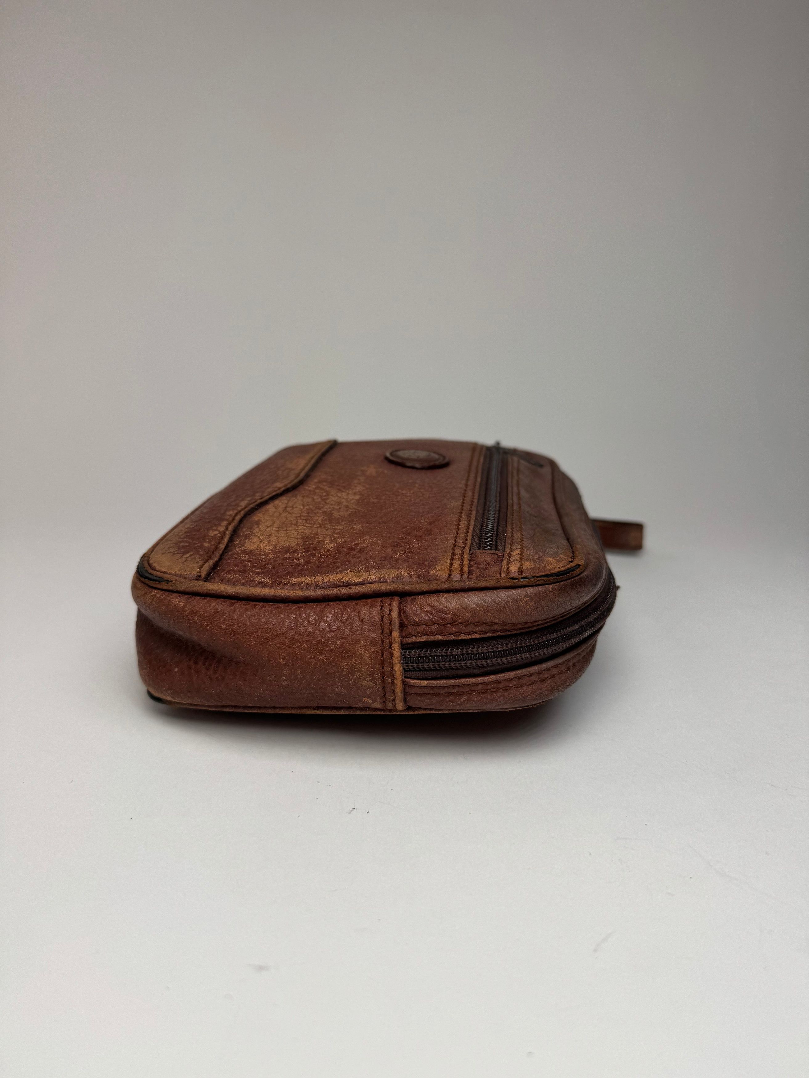 Dior Vintage Leather Clutch Brown Size ONE SIZE - 10 Thumbnail