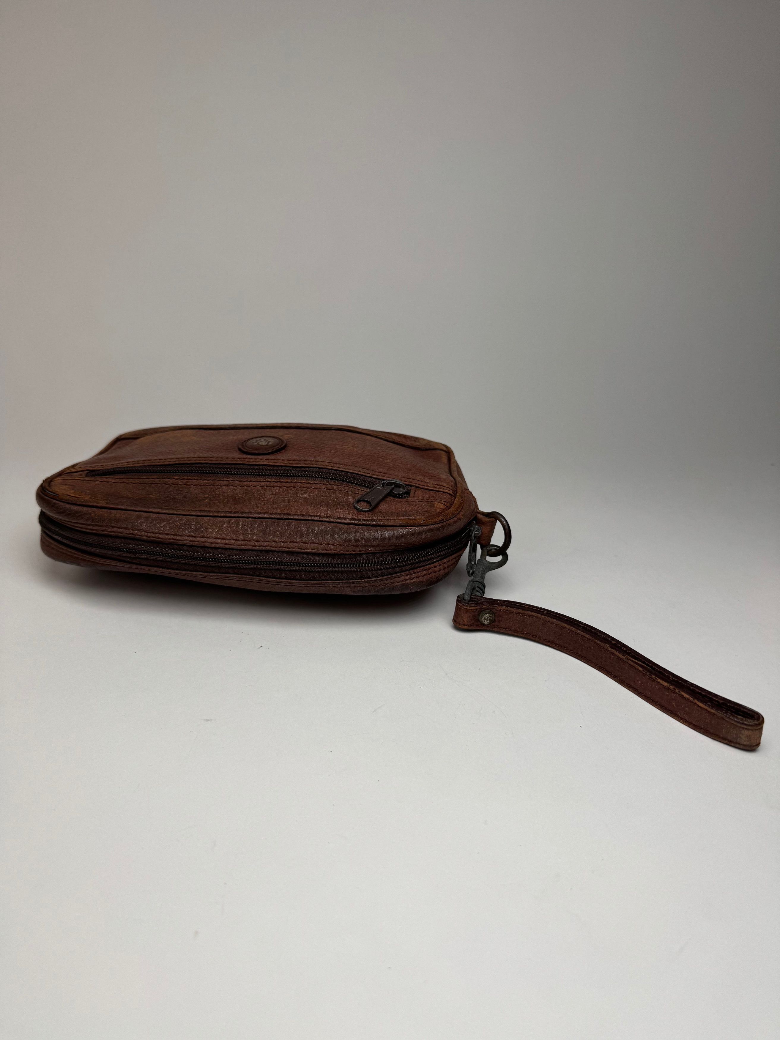 Dior Vintage Leather Clutch Brown Size ONE SIZE - 9 Thumbnail
