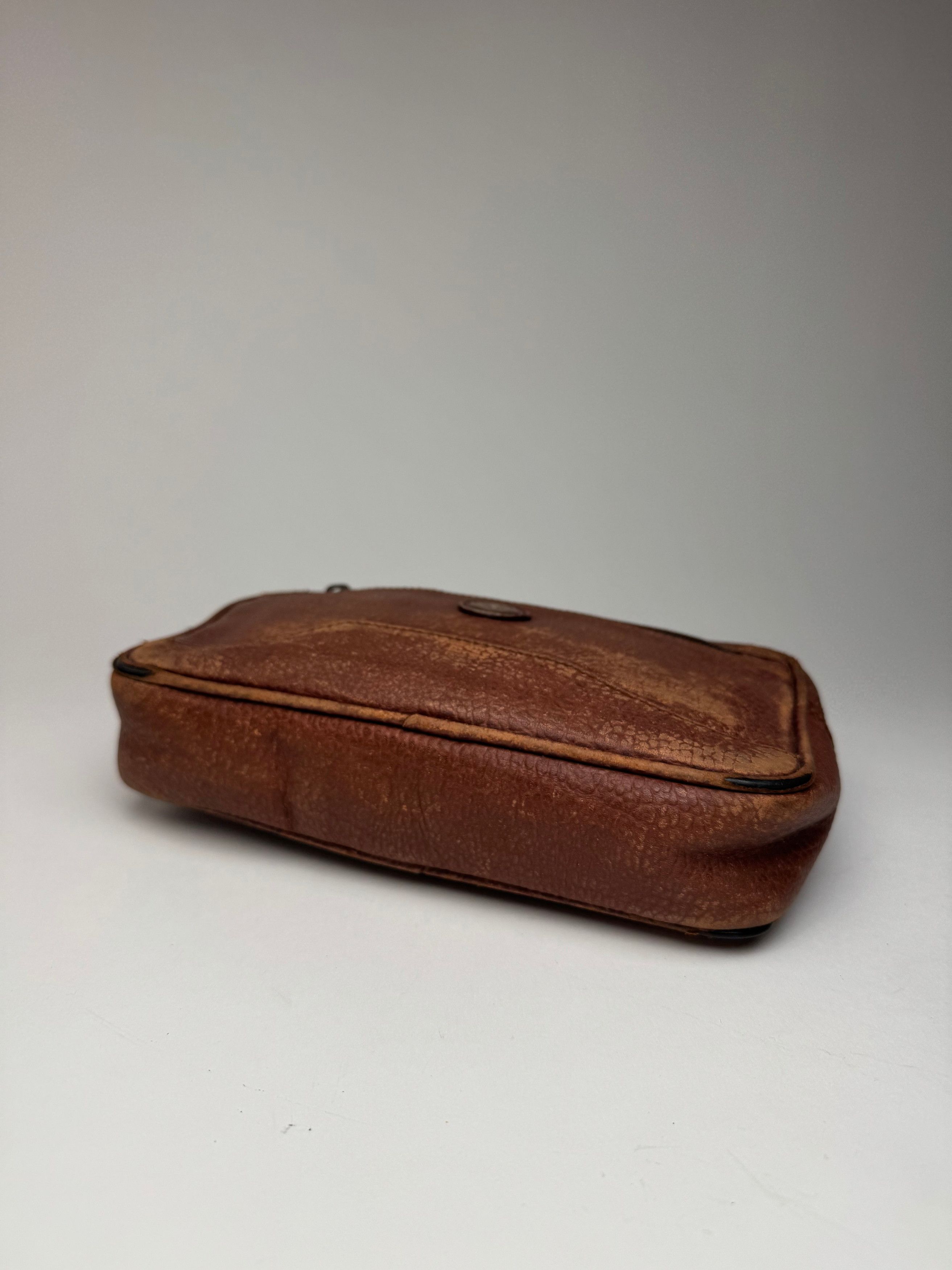 Dior Vintage Leather Clutch Brown Size ONE SIZE - 11 Thumbnail