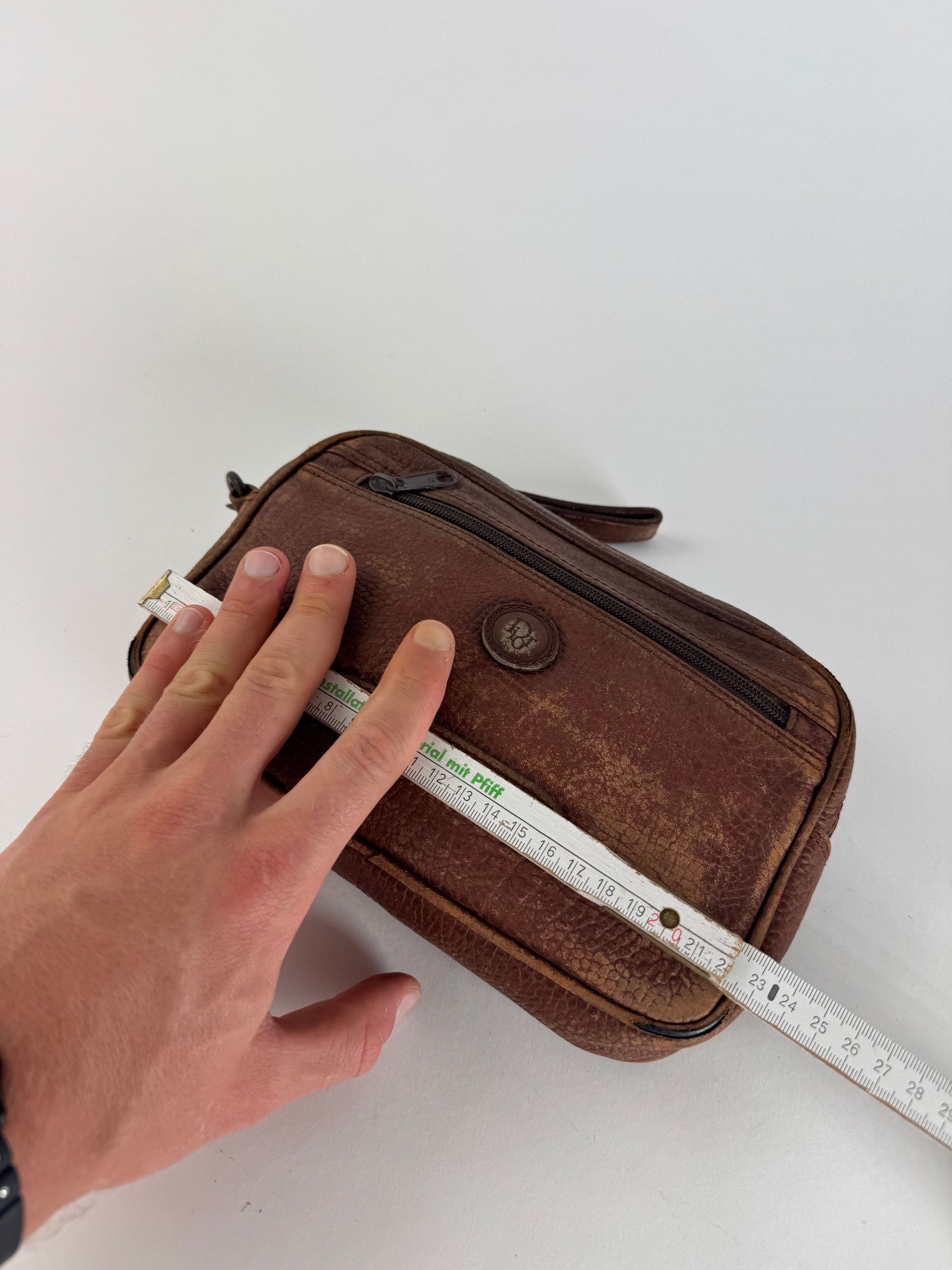 Dior Vintage Leather Clutch Brown Size ONE SIZE - 12 Thumbnail