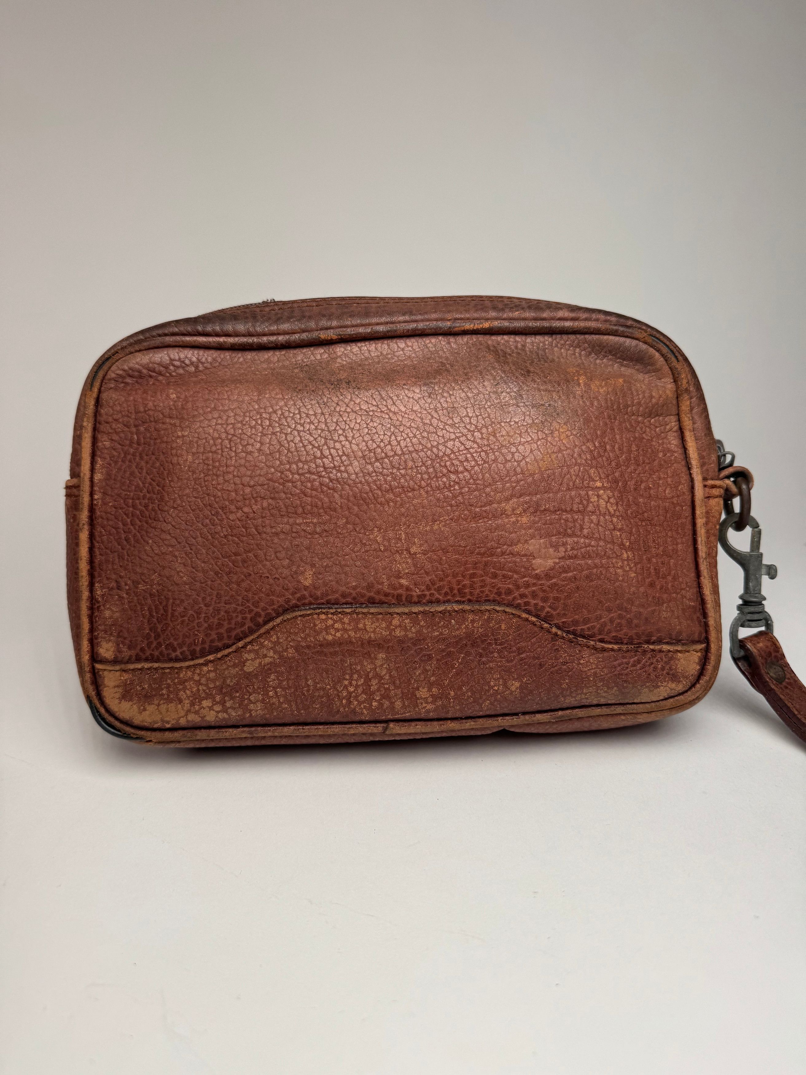 Dior Vintage Leather Clutch Brown Size ONE SIZE - 6 Thumbnail