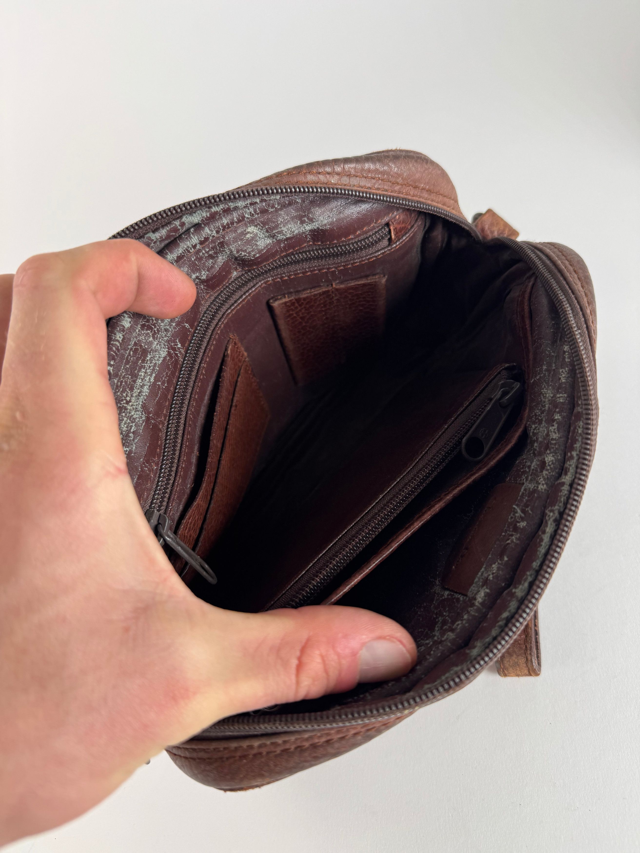 Dior Vintage Leather Clutch Brown Size ONE SIZE - 4 Thumbnail