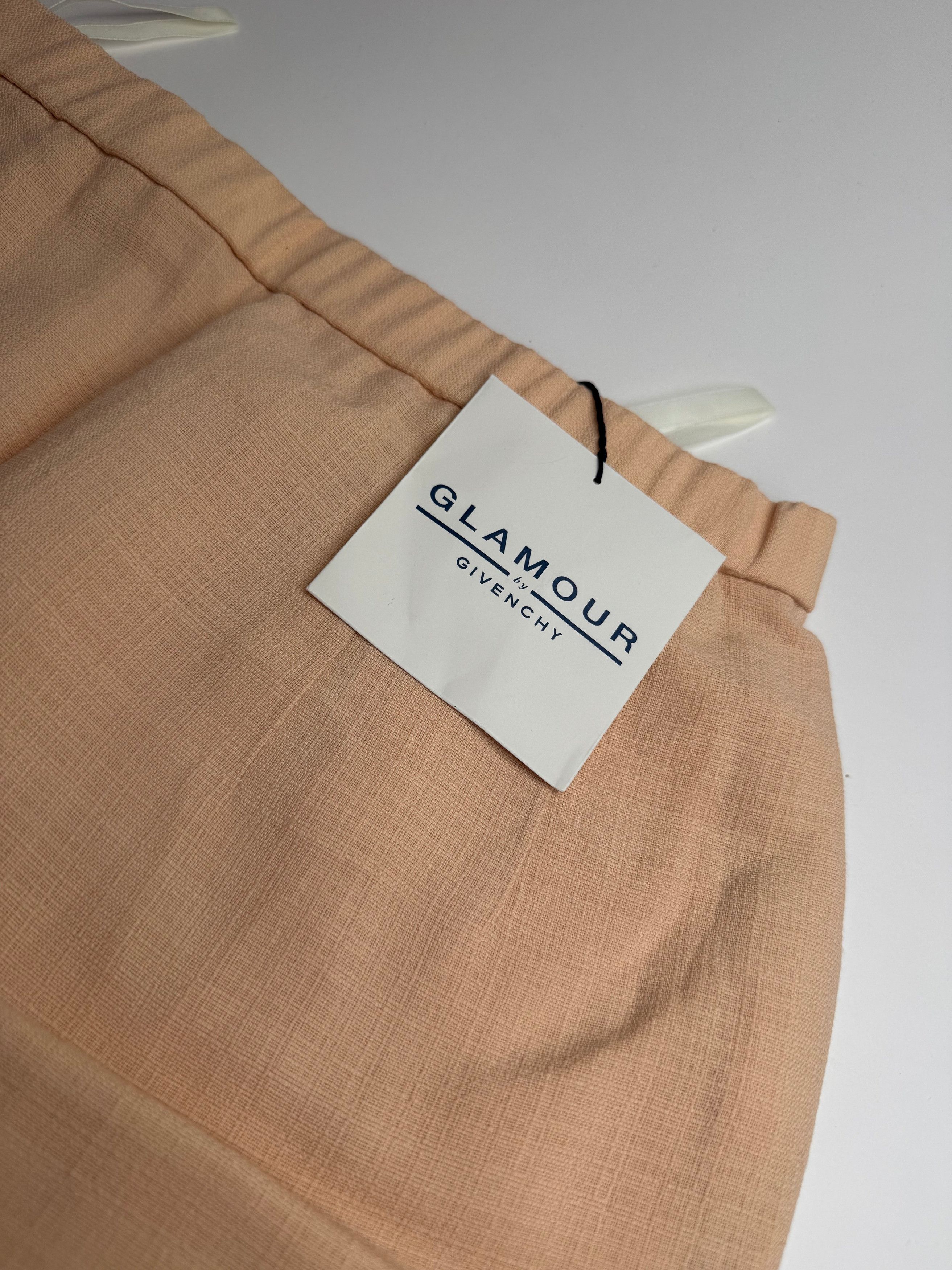 Givenchy Vintage Linen Skirt Beige Rose L/XL Size 34" / US 12 / IT 48 - 5 Thumbnail