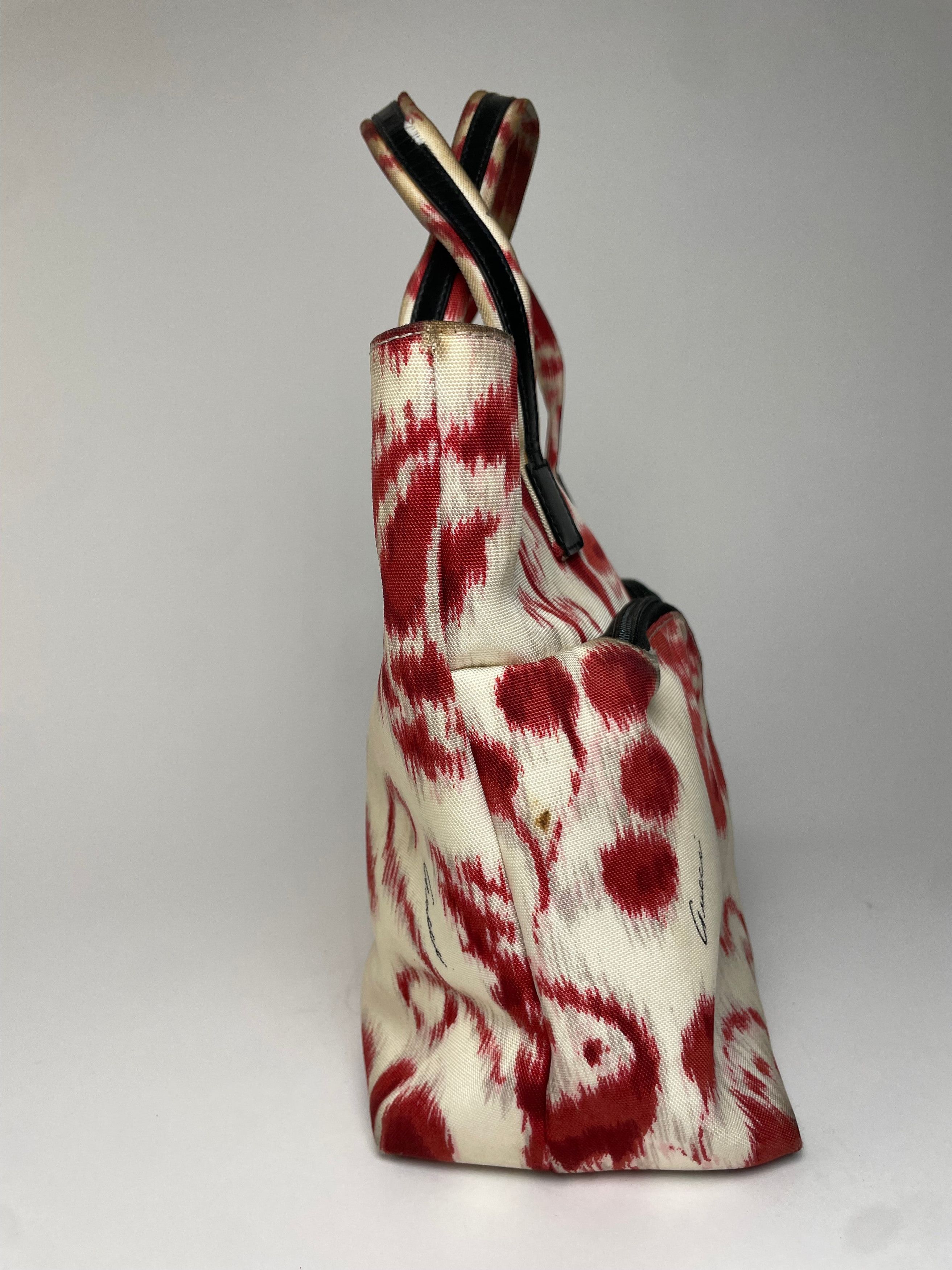 Gucci Vintage Abstract Handbag White Red Size ONE SIZE - 7 Thumbnail
