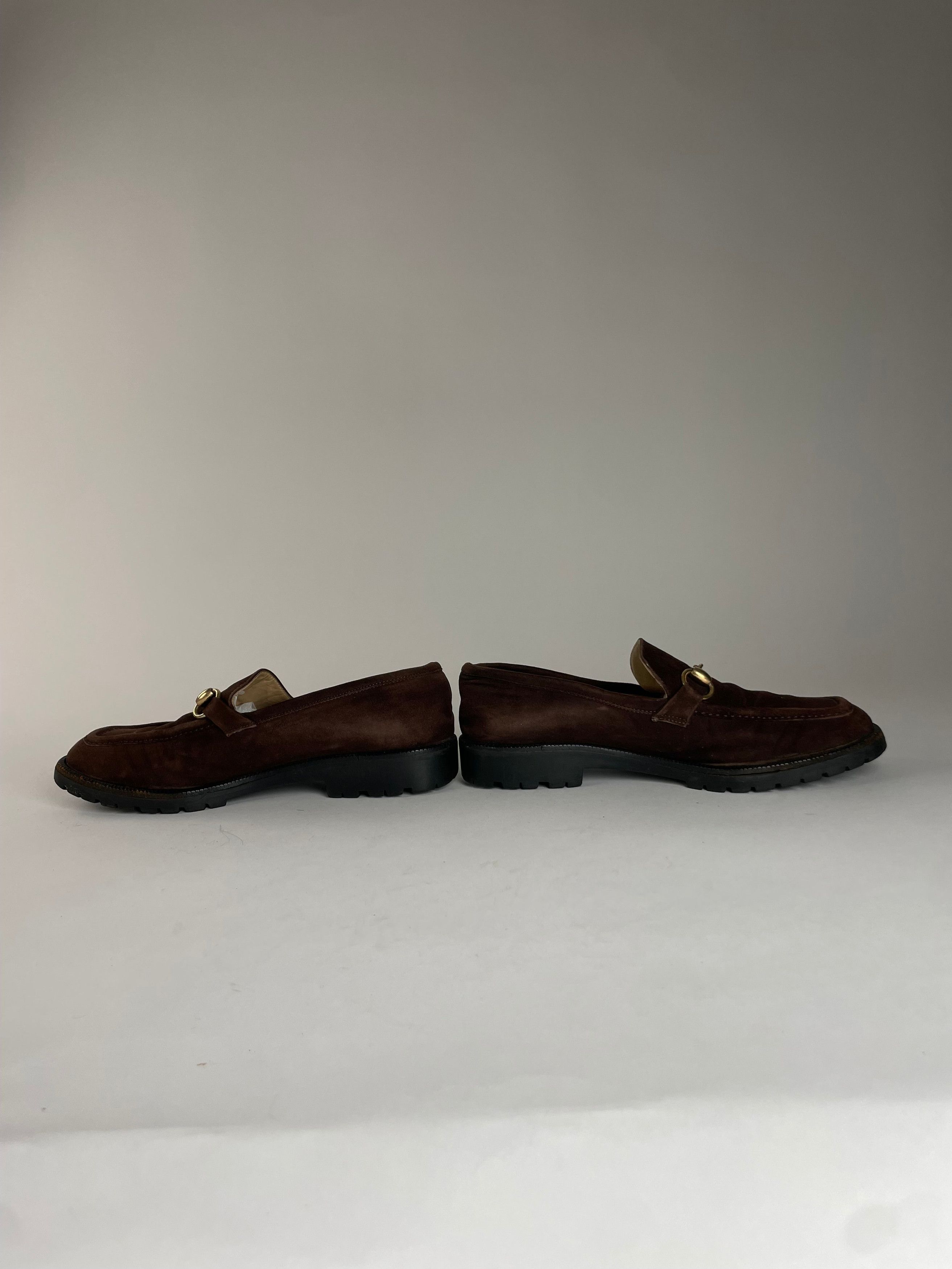 Gucci Vintage Suede Horsebit Men’s Loafer Brown Size US 7 / EU 40 - 2 Thumbnail
