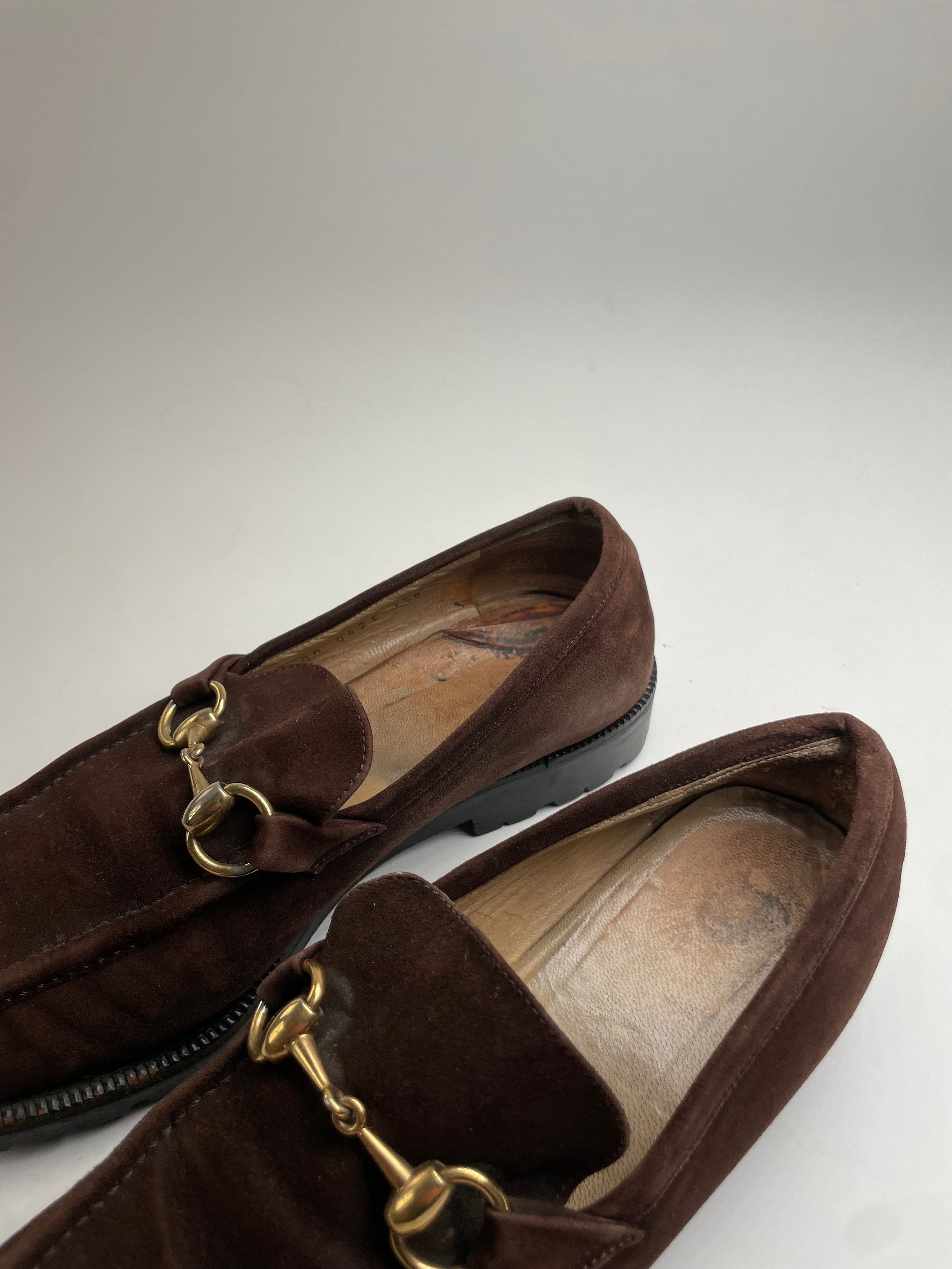 Gucci Vintage Suede Horsebit Men’s Loafer Brown Size US 7 / EU 40 - 10 Thumbnail