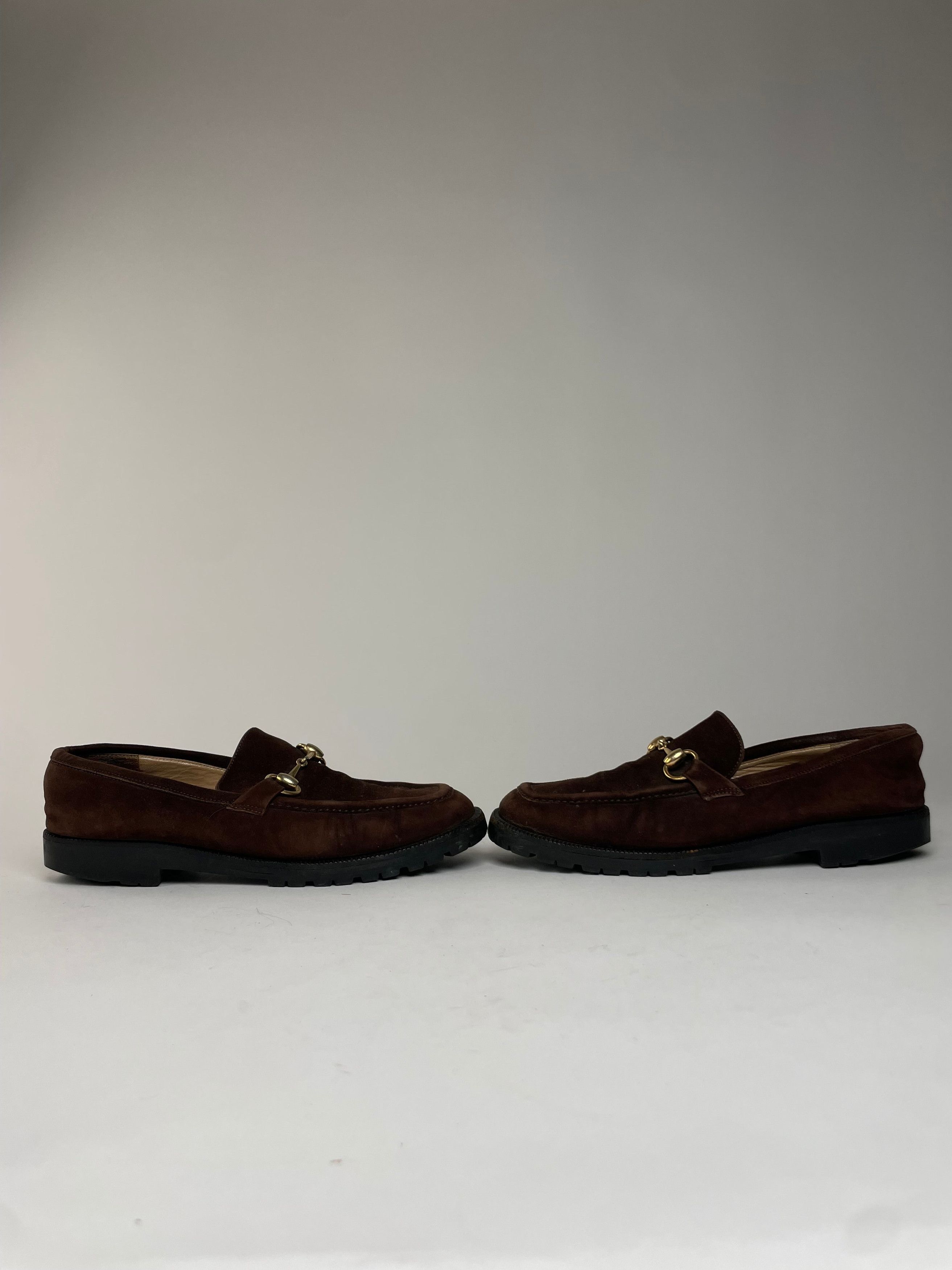 Gucci Vintage Suede Horsebit Men’s Loafer Brown Size US 7 / EU 40 - 4 Thumbnail