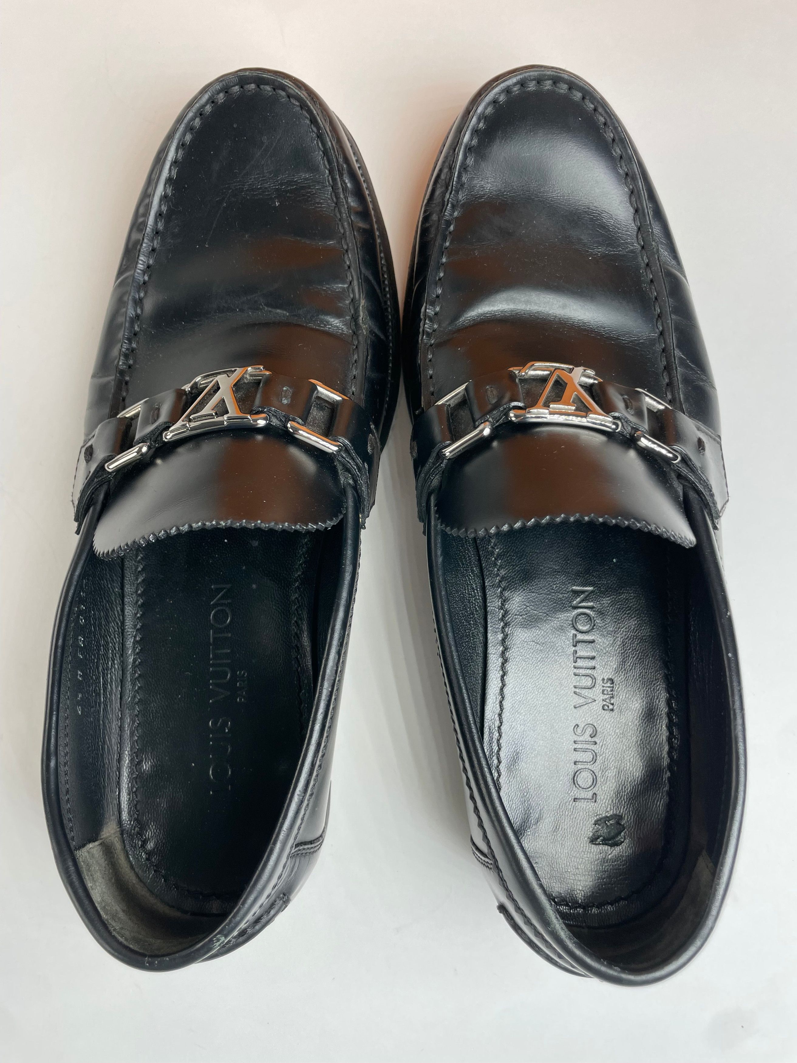Louis Vuitton Vintage Leather Loafer Black Size US 9 / EU 42 - 4 Thumbnail