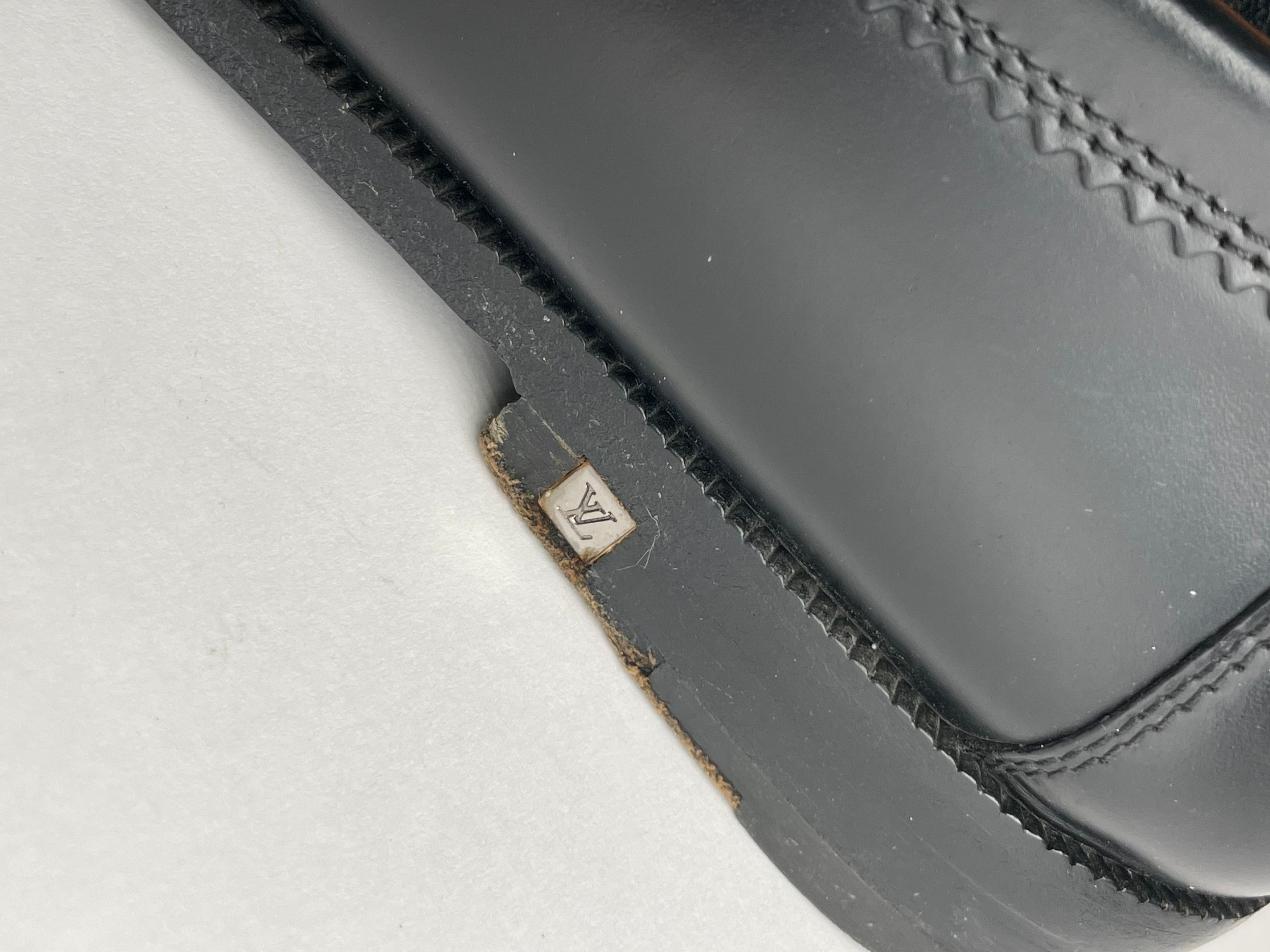 Louis Vuitton Vintage Leather Loafer Black Size US 9 / EU 42 - 6 Thumbnail