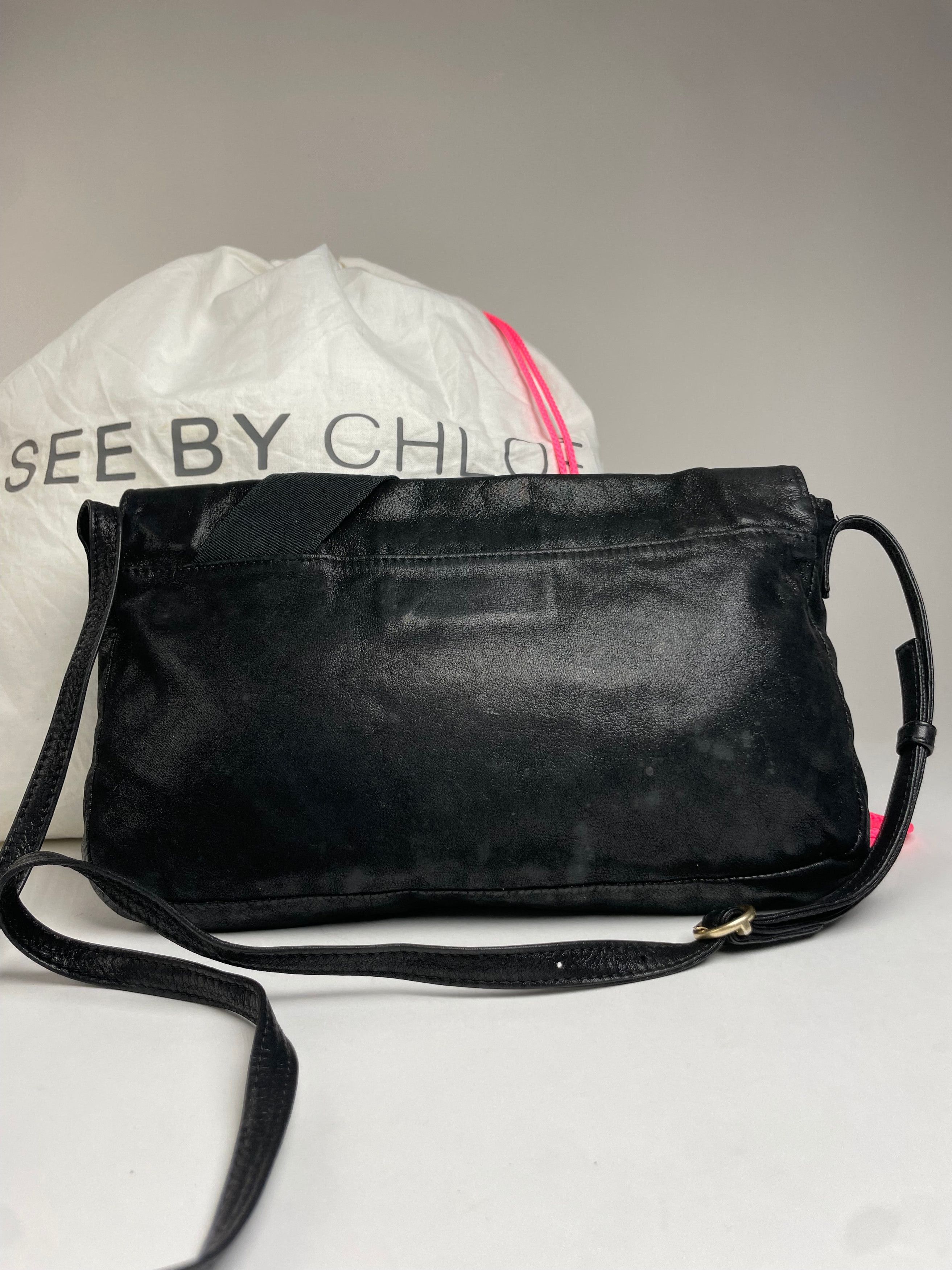 Chloe Vintage Ribbon Leather shoulder bag Black Size ONE SIZE - 5 Thumbnail