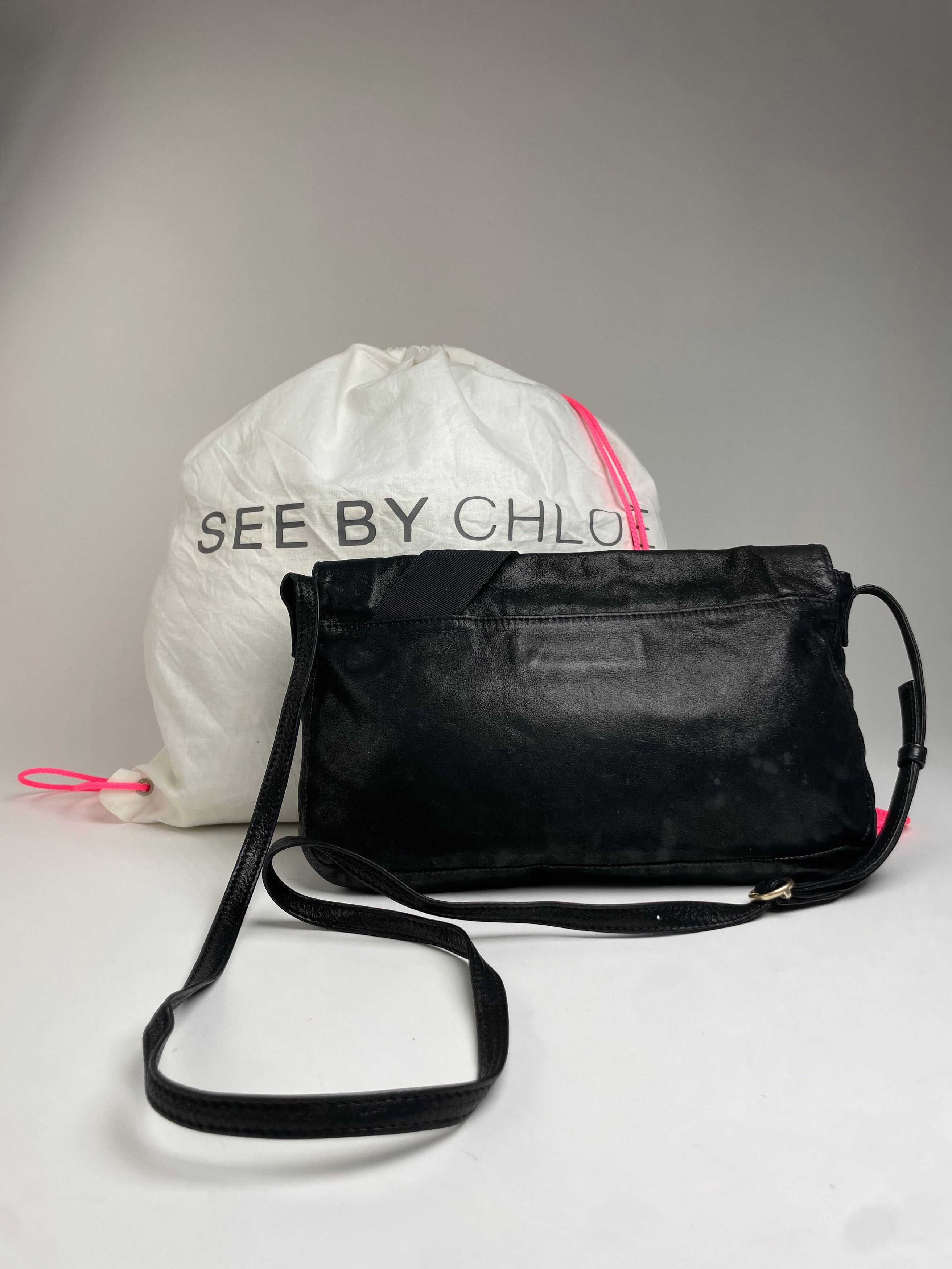 Chloe Vintage Ribbon Leather shoulder bag Black Size ONE SIZE - 2 Thumbnail