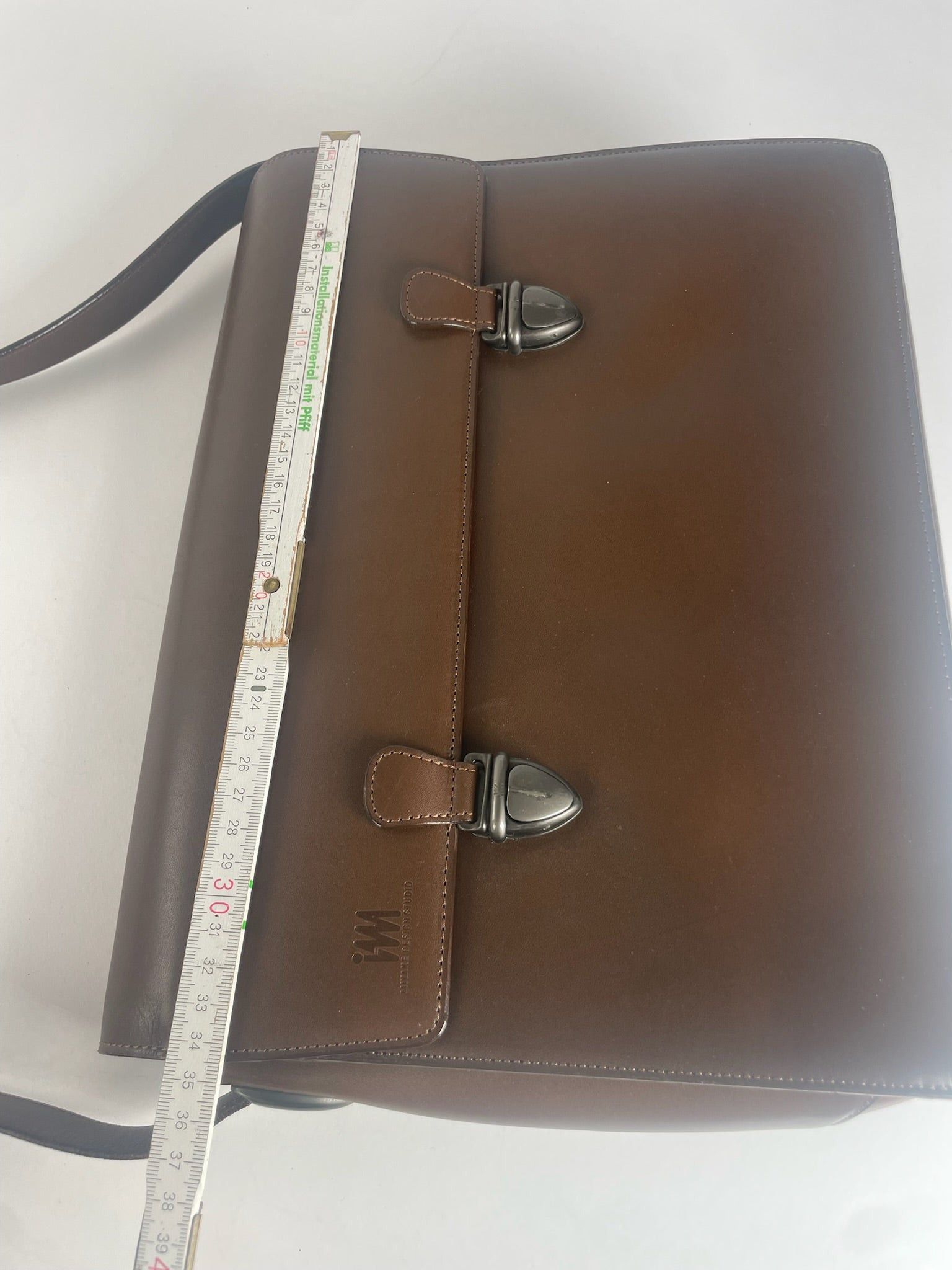 Issey Miyake Vintage Leather Shoulder Briefcase Brown Size ONE SIZE - 8 Thumbnail