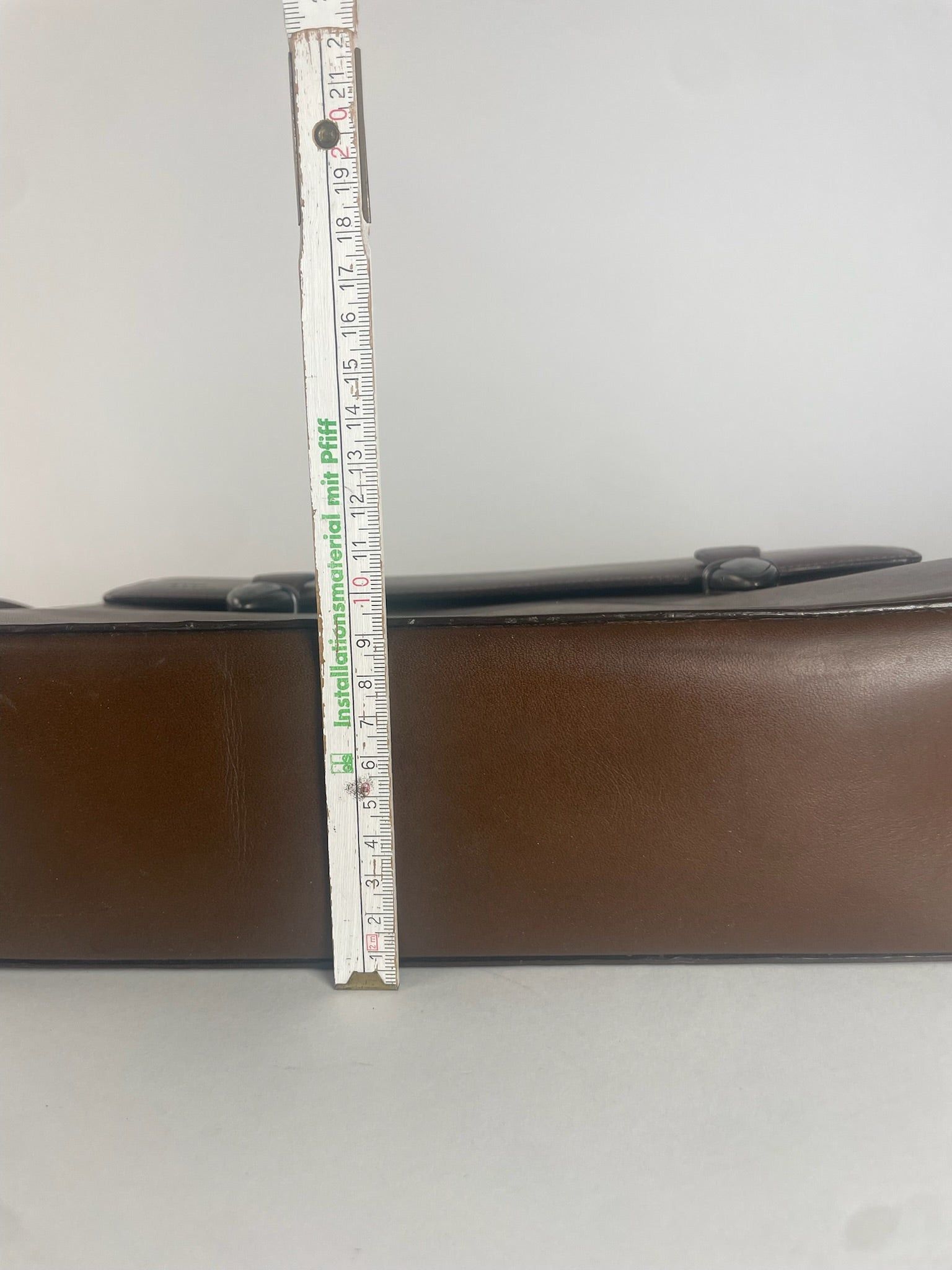 Issey Miyake Vintage Leather Shoulder Briefcase Brown Size ONE SIZE - 6 Thumbnail