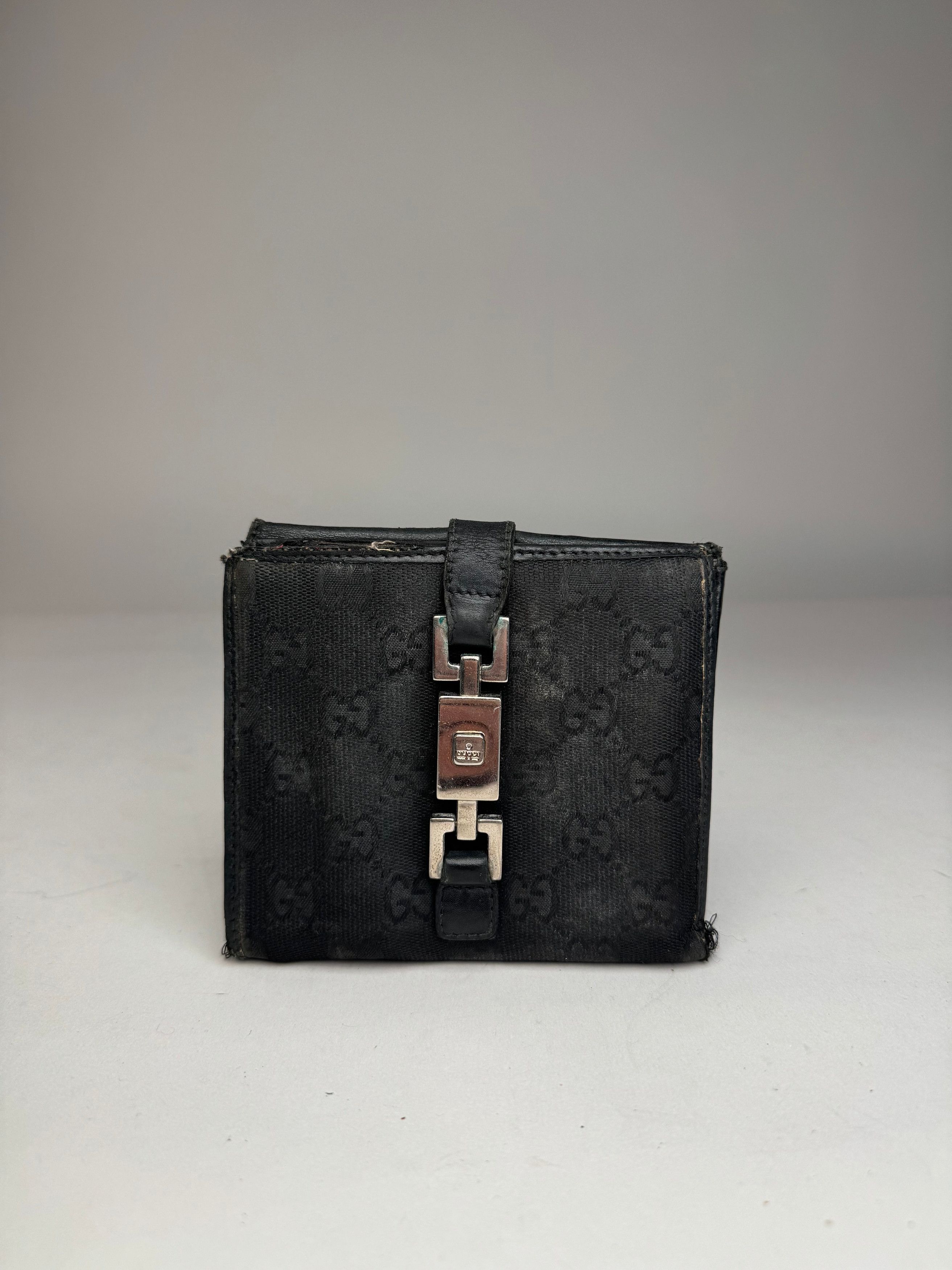 Gucci Vintage Monogram Jackie Wallet black Size ONE SIZE - 11 Thumbnail