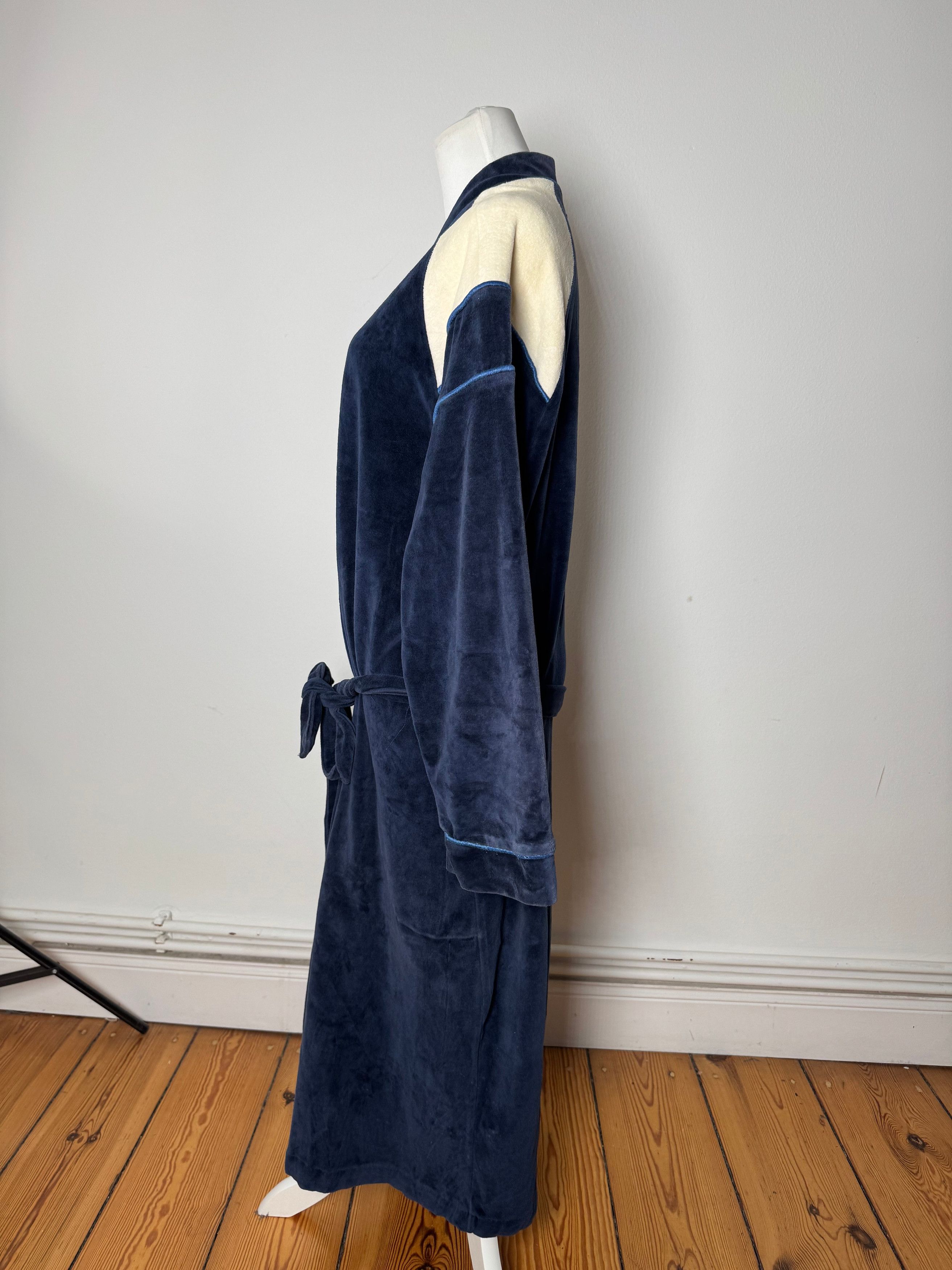 Dior Vintage Men’s Bathrobe Navy White L Size US L / EU 52-54 / 3 - 2 Thumbnail