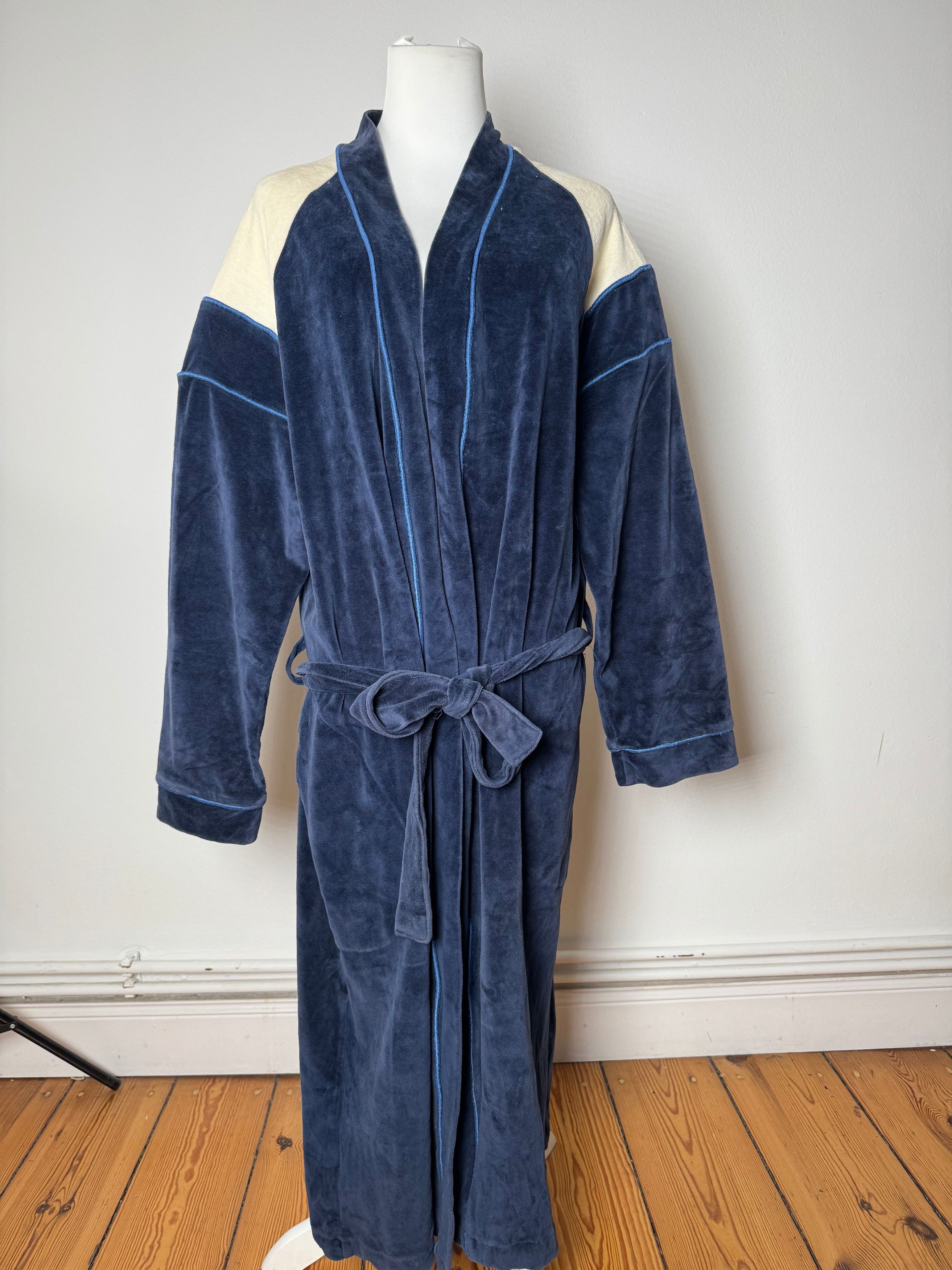 Dior Vintage Men’s Bathrobe Navy White L Size US L / EU 52-54 / 3 - 7 Thumbnail